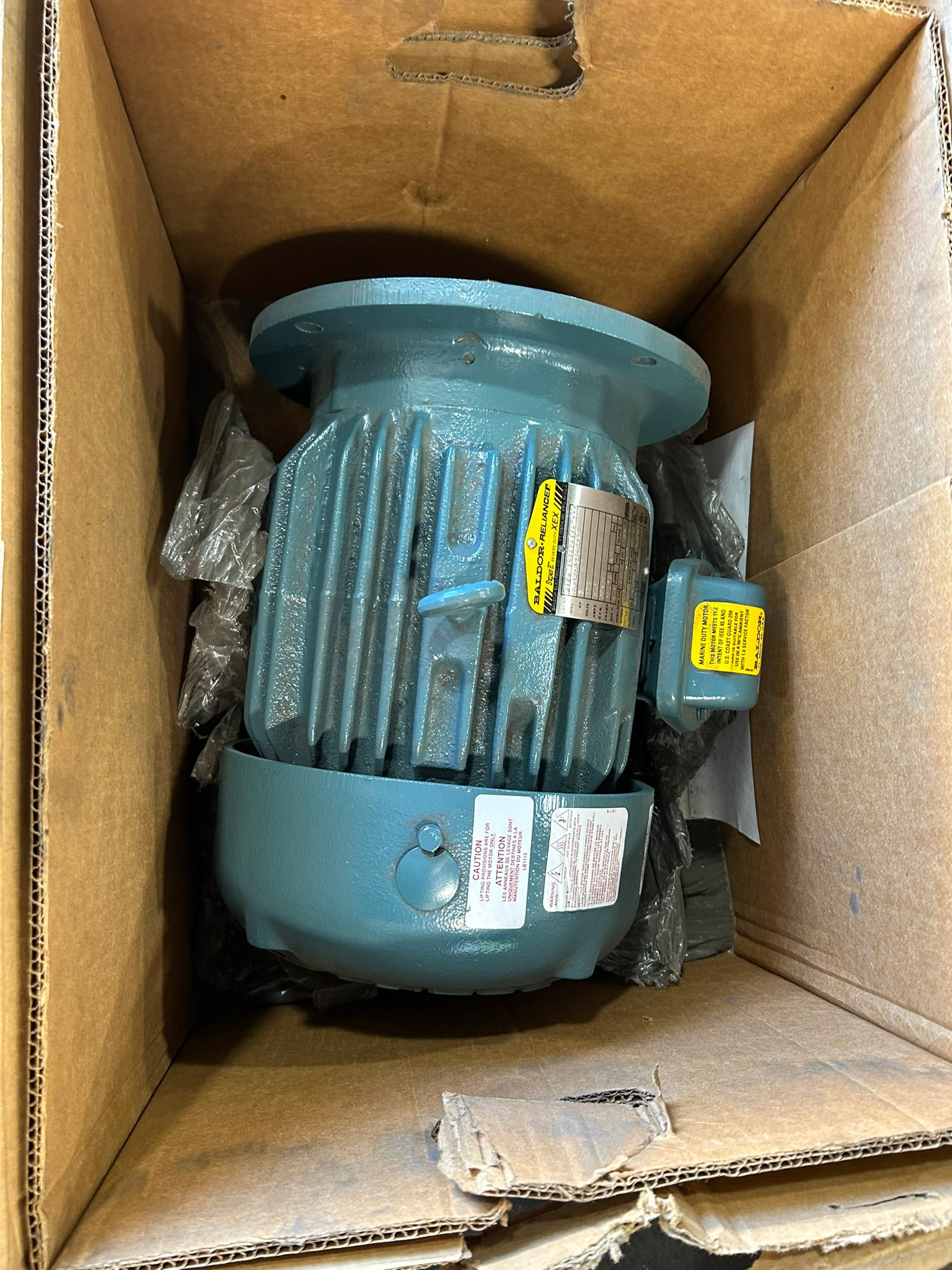 Baldor-Reliance M13D 103282192-001 Super-E XEX Motor 5HP 3PH 1760RPM 182TD