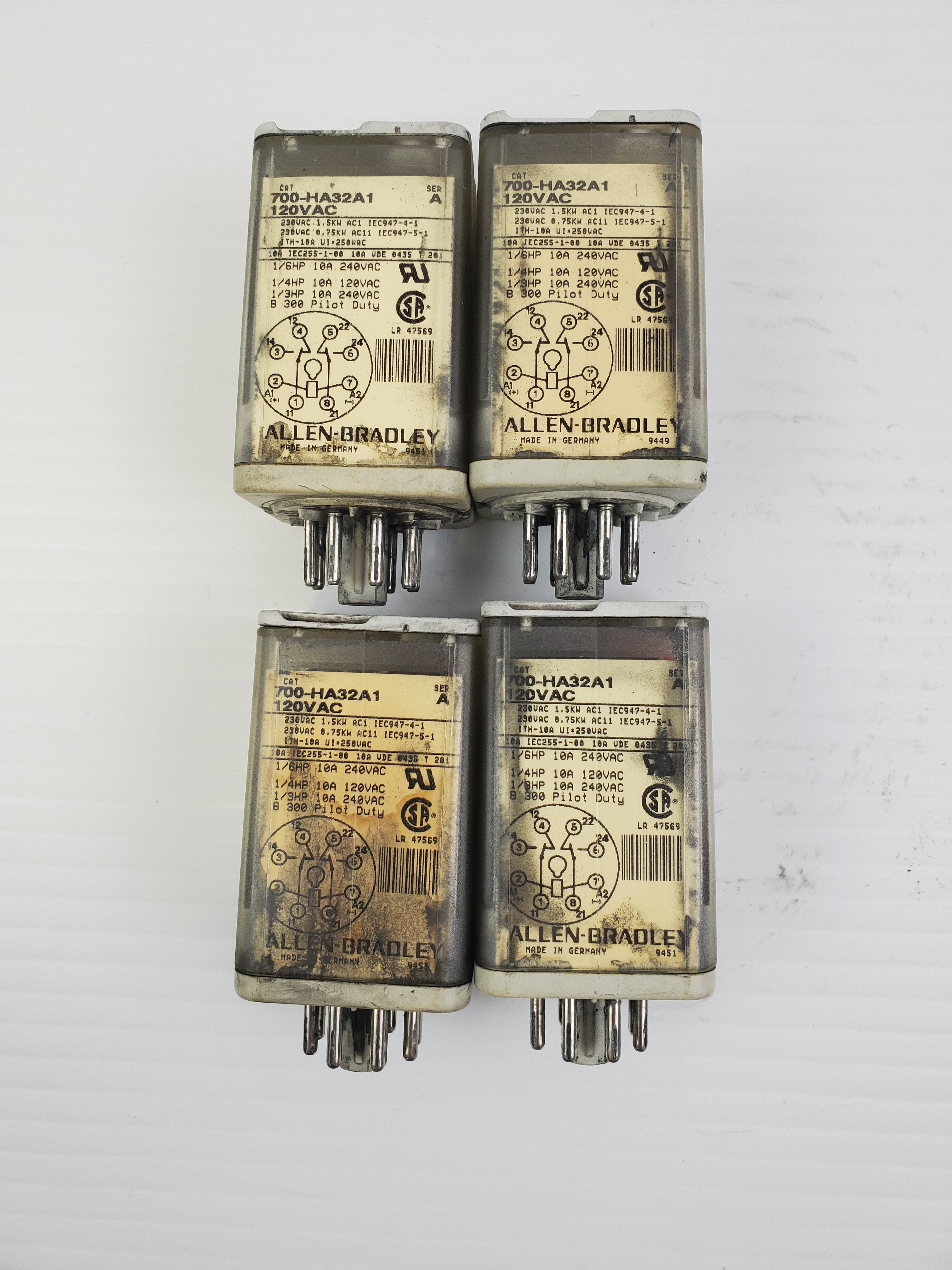 Allen-Bradley 700-HA32A1 Series A Relay - Lot of 4