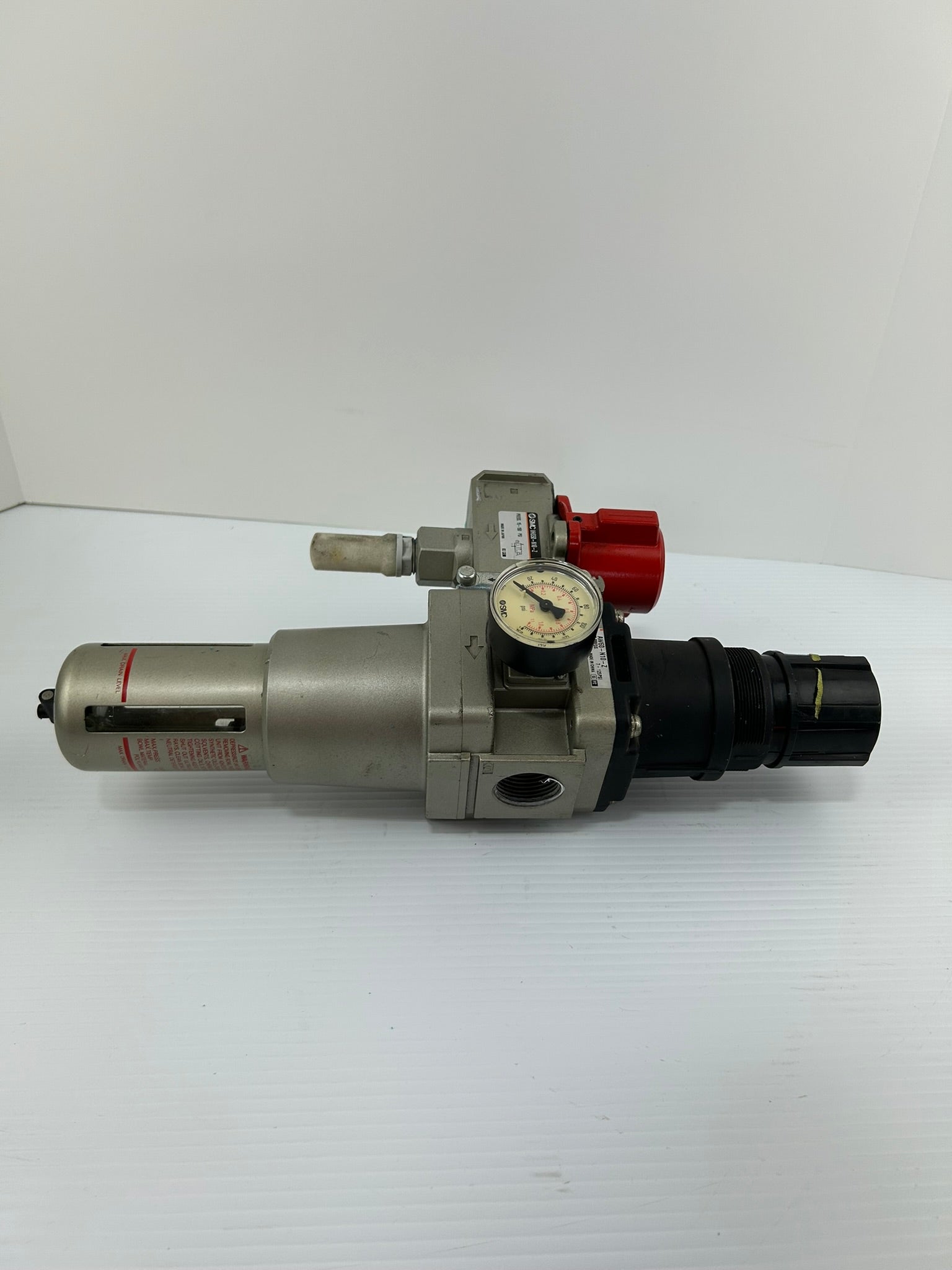 SMC AW60-N10-Z Pneumatic Filter Regulator with VHS50-N10-Z Lockout Valve