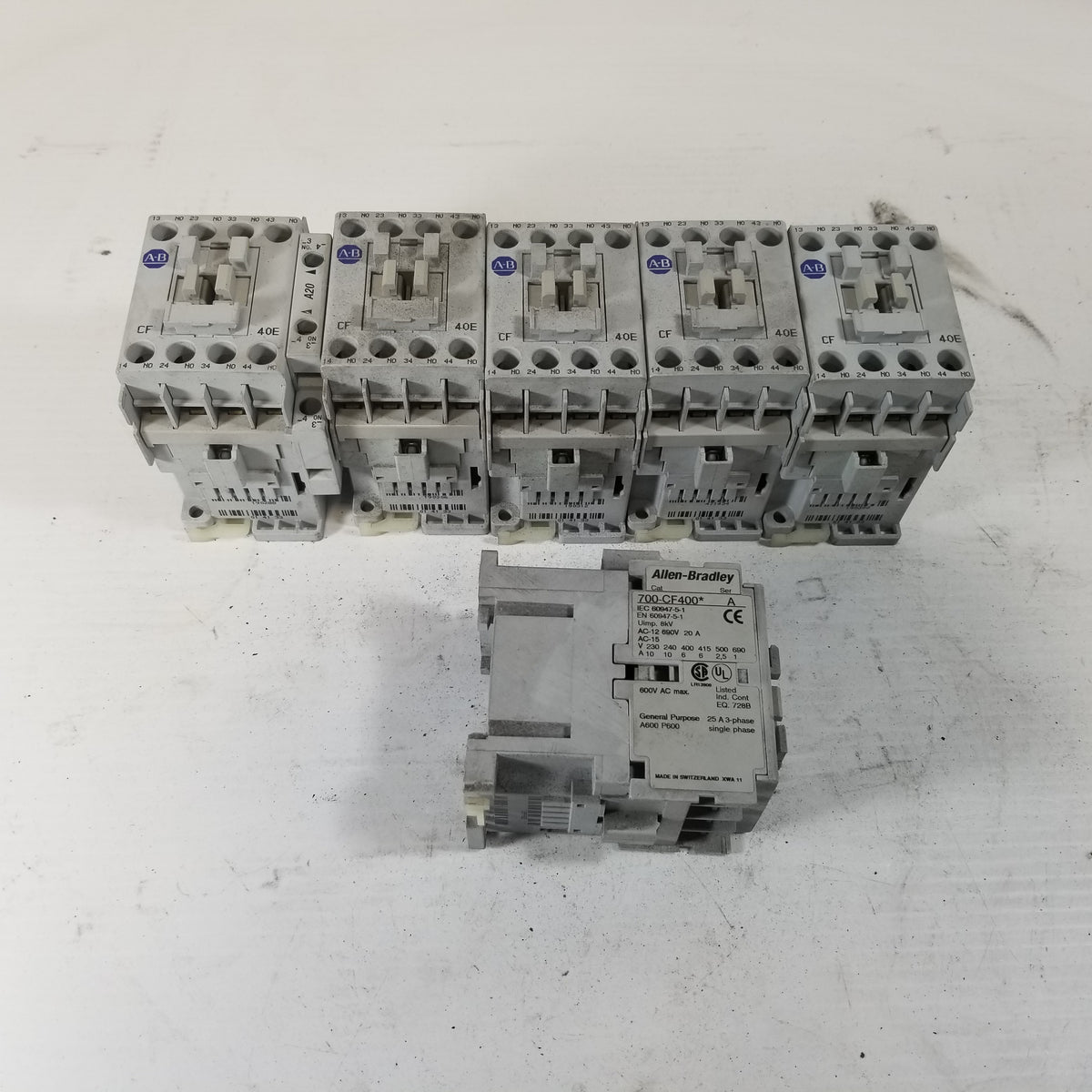 Allen-Bradley 700-CF400* Control Relay - Lot of 6