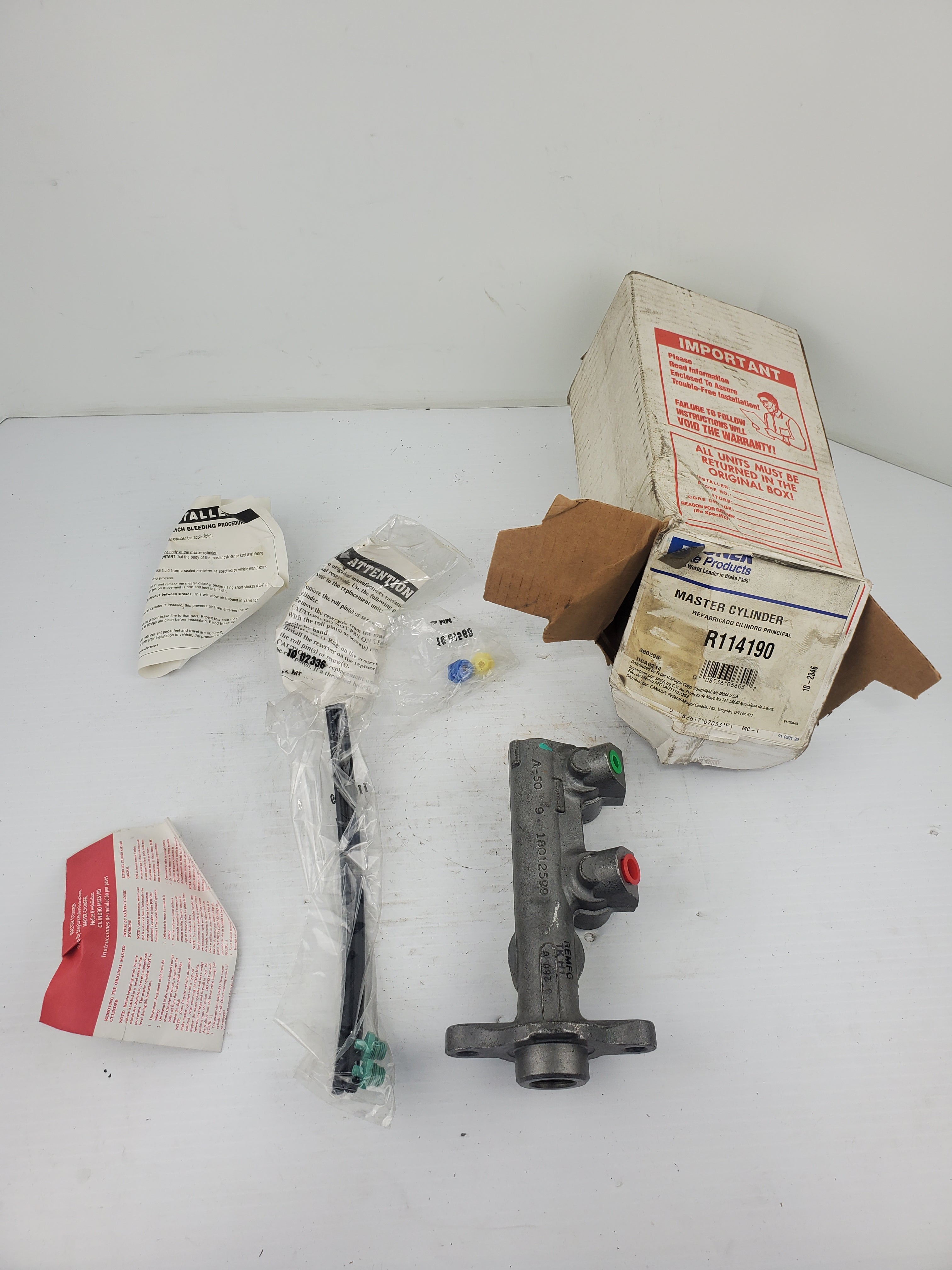 Wagner Brake R114190 Master Cylinder Remanufactured