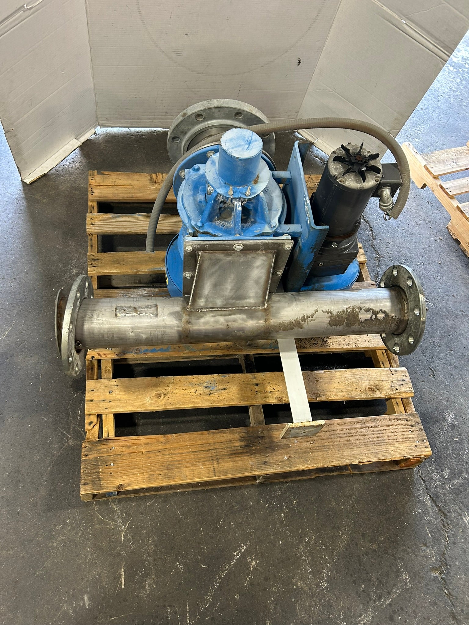 Andritz Sprout 10X8 STD Blower Rotary Airlock Valve w/ Gearbox & Motor 07-00062