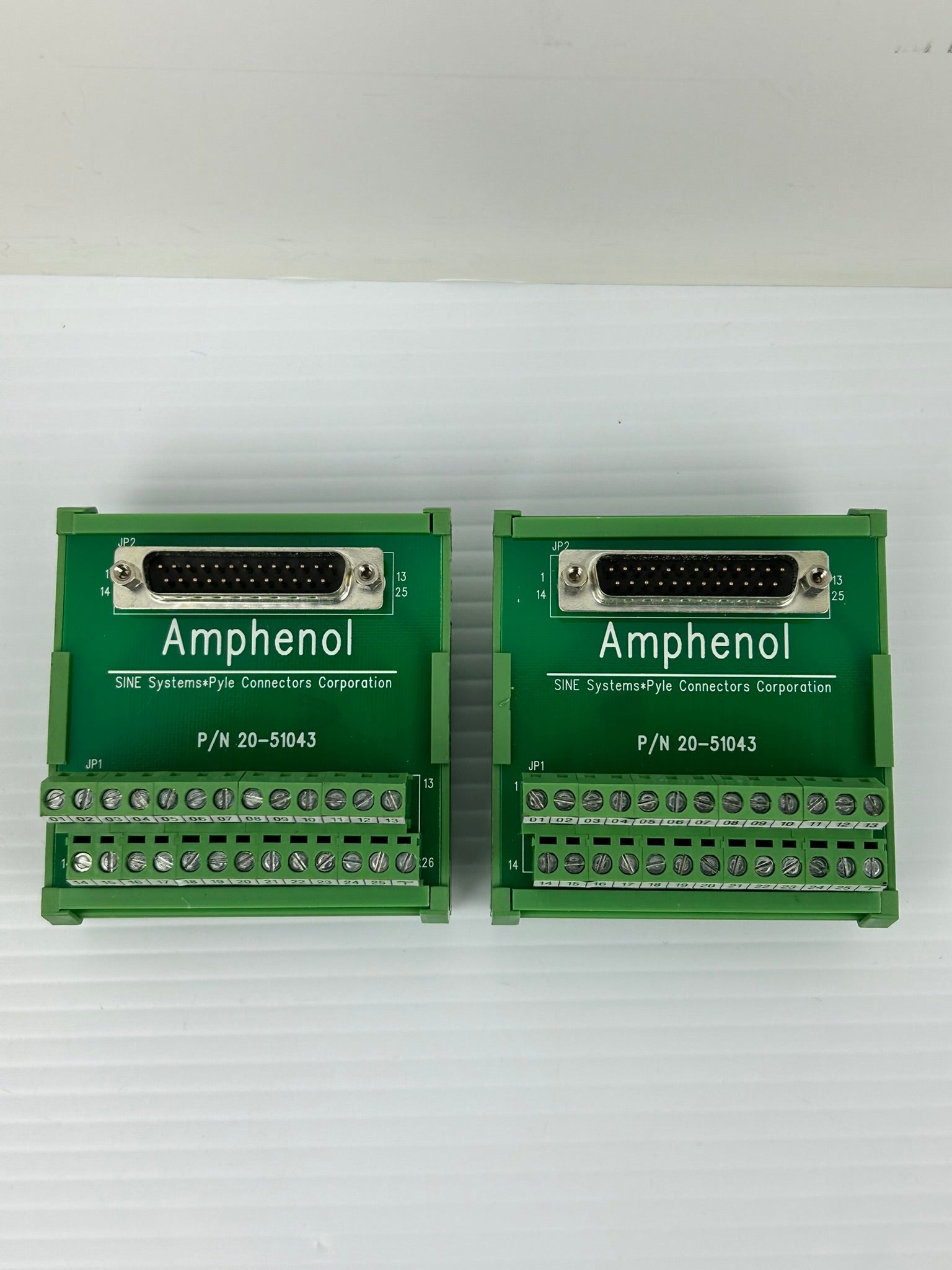 Amphenol 20-51043 Connector Terminal Block - Lot of 2