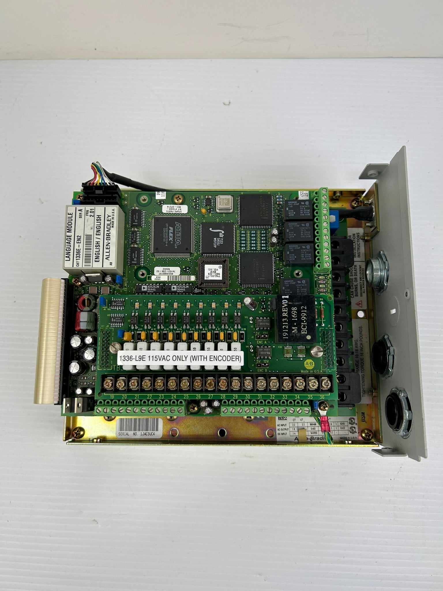 Allen-Bradley 1336E-BRF10-AA-EN-L9E Drive Ser D 22kVA 3PH 380/480V 28A 50/60Hz