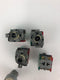 Lot of 4 EAO 704.910.5 Contact Block with 2 Push Button Heads