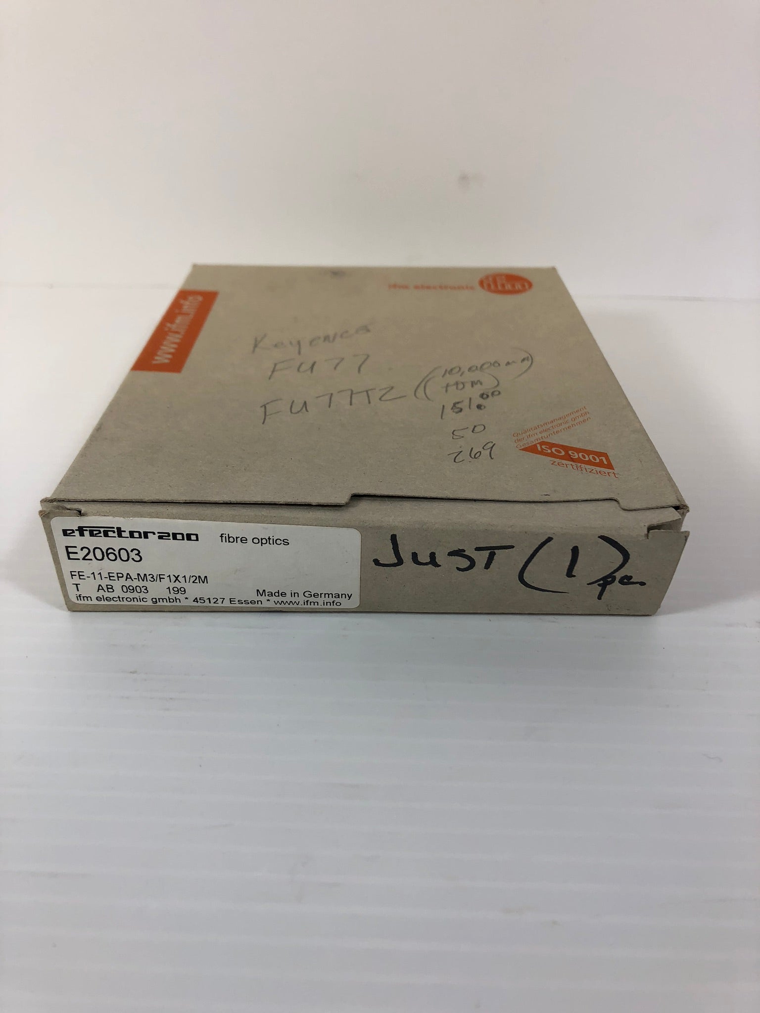 1 Cable - IFM Efector 200 Fiber Optics E20603 FE-11-EPA-M3/F1X1/2M