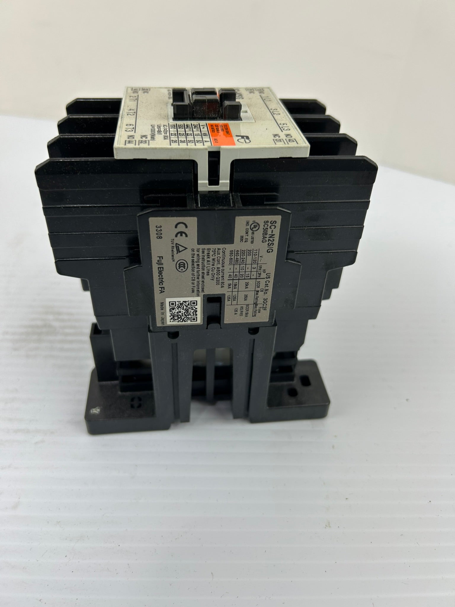 Fuji Electric SC-N2S/G Magnetic Contactor 24VDC Coil 50A 2NO 2NC 3GC2F0M22