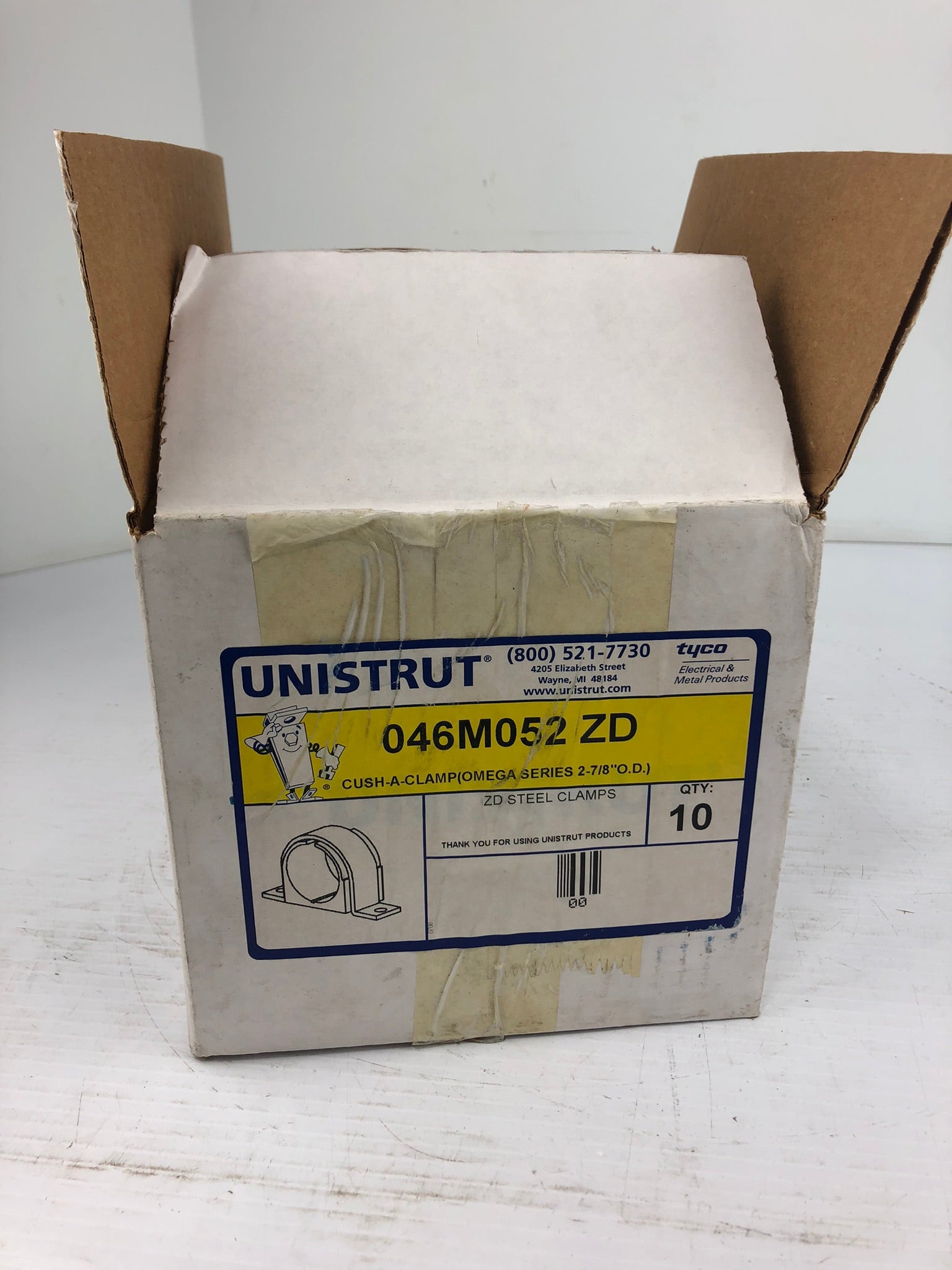 Unistrut Tyco Steel Clamps 046M052 ZD - Box of 10