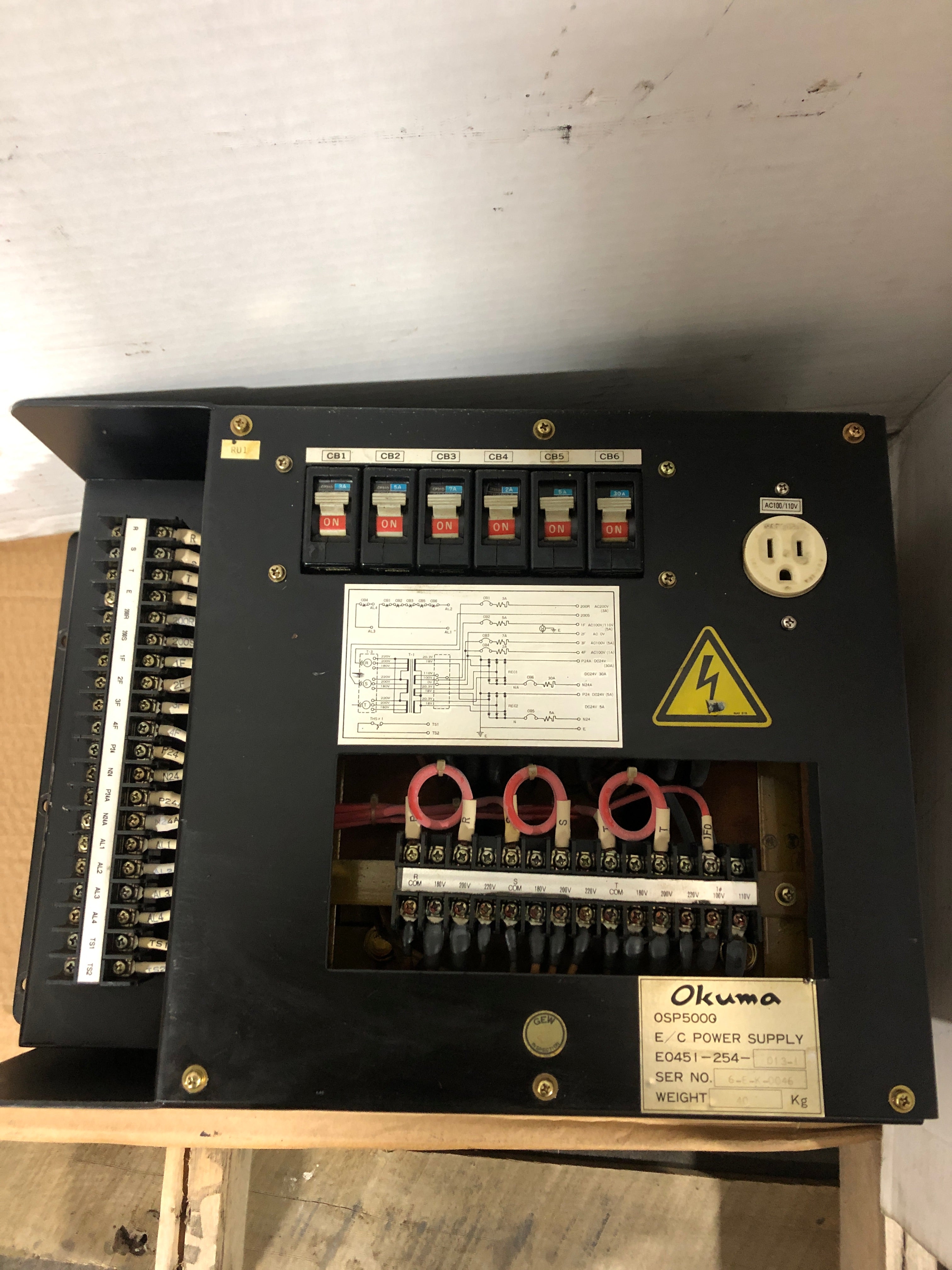 Okuma E0451-254-013-1 E/C Power Supply 0SP5000