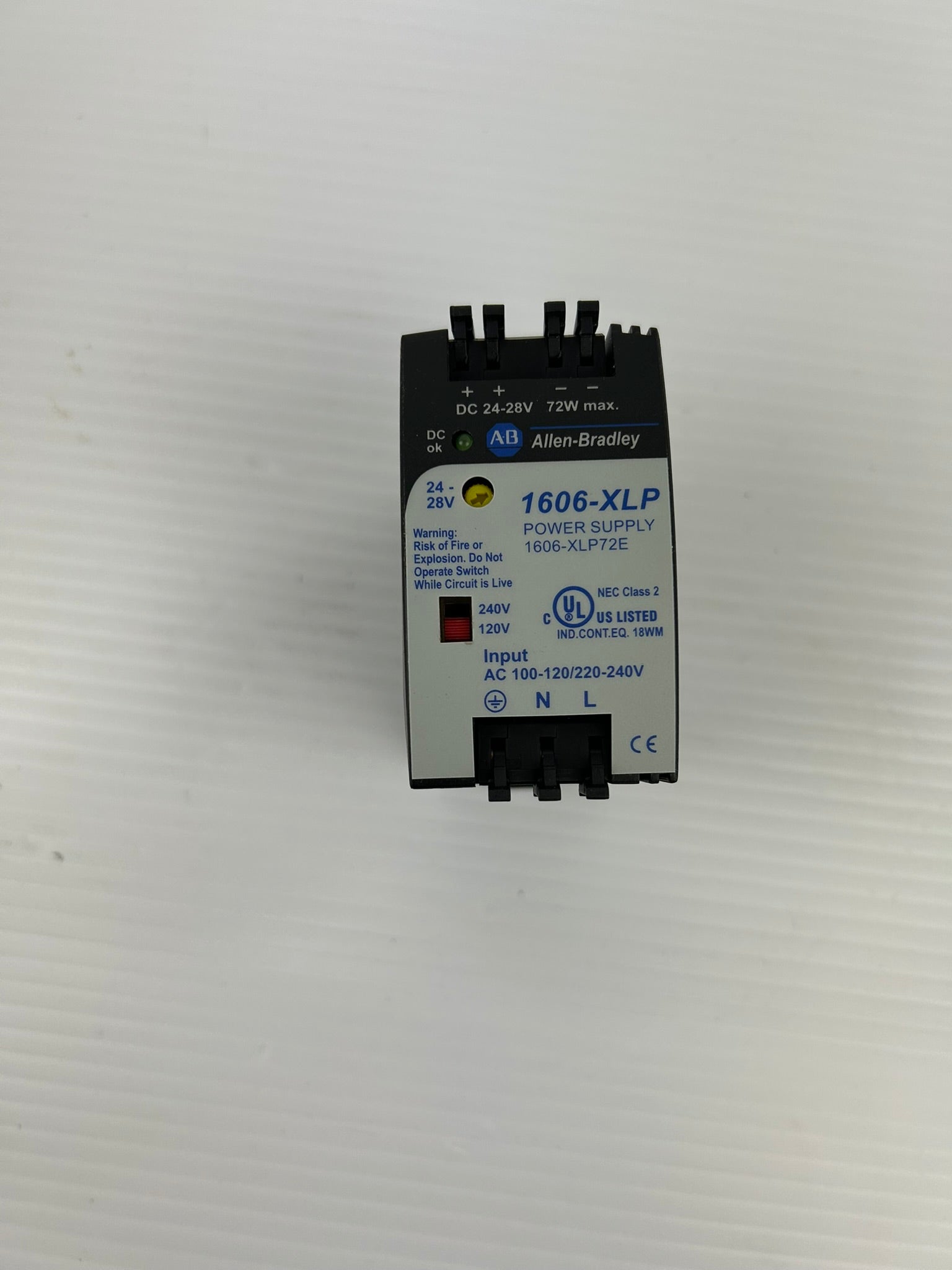 Allen Bradley 1606-XLP Power Supply 1606-XLP72E Series A 24-28V