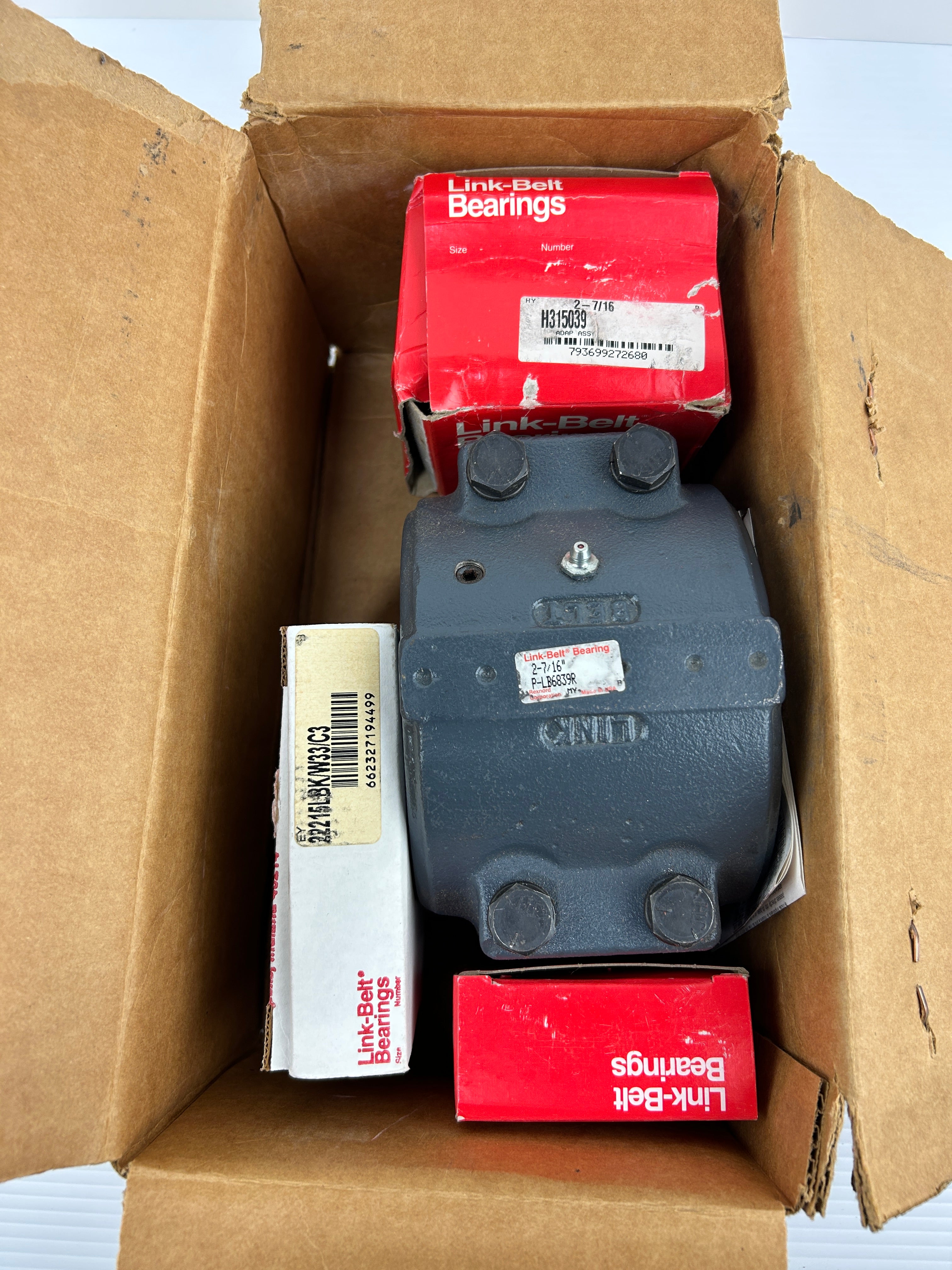 Link-Belt PLB6839R Bearing 2-7/16" with LB68393RA & H315039 & 22215LBK/W33/C3