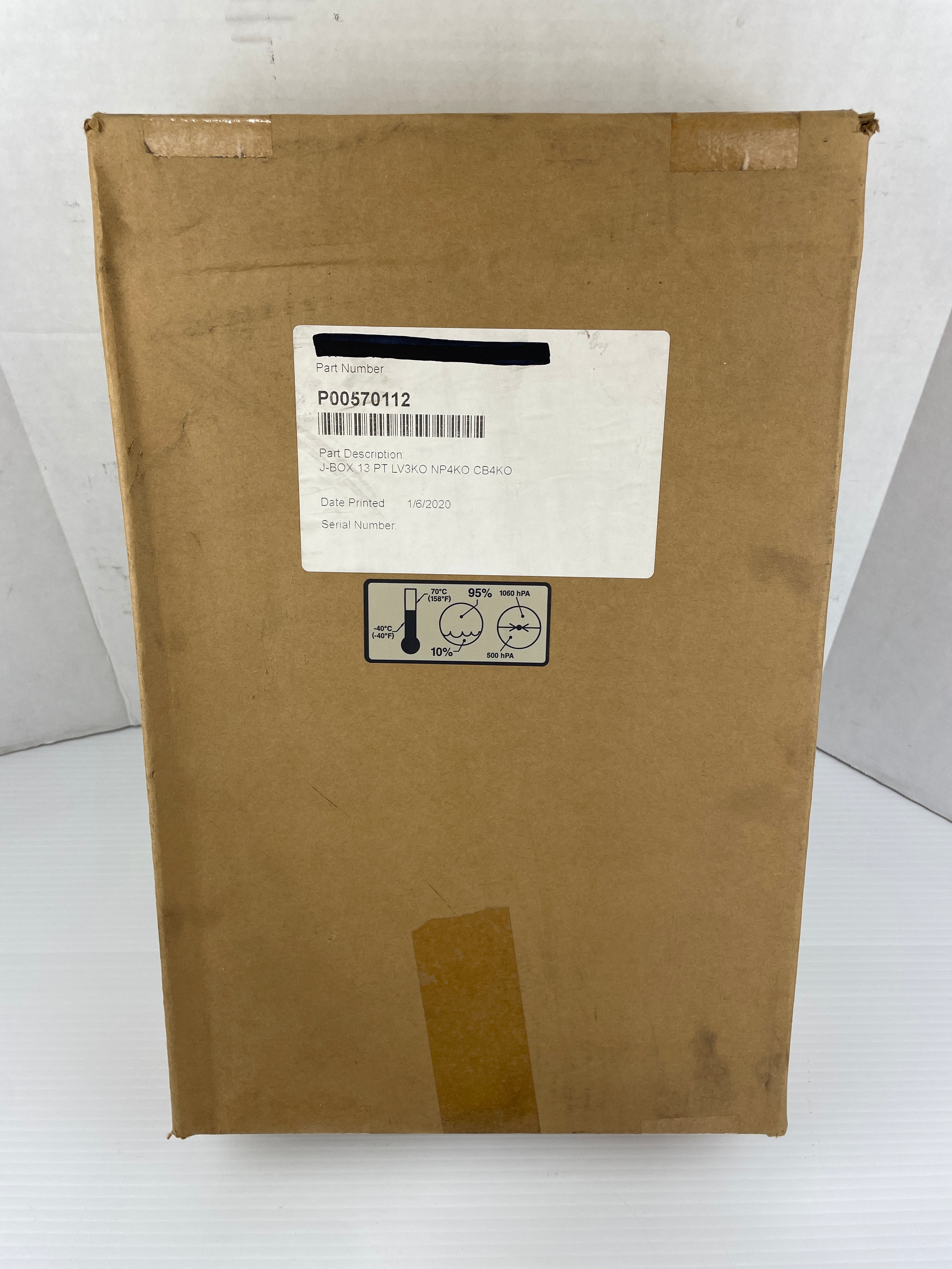 Electrical Junction Box 12" x 10.5" x 3.5" P00570112 138907 Rev 2 Metal Storage