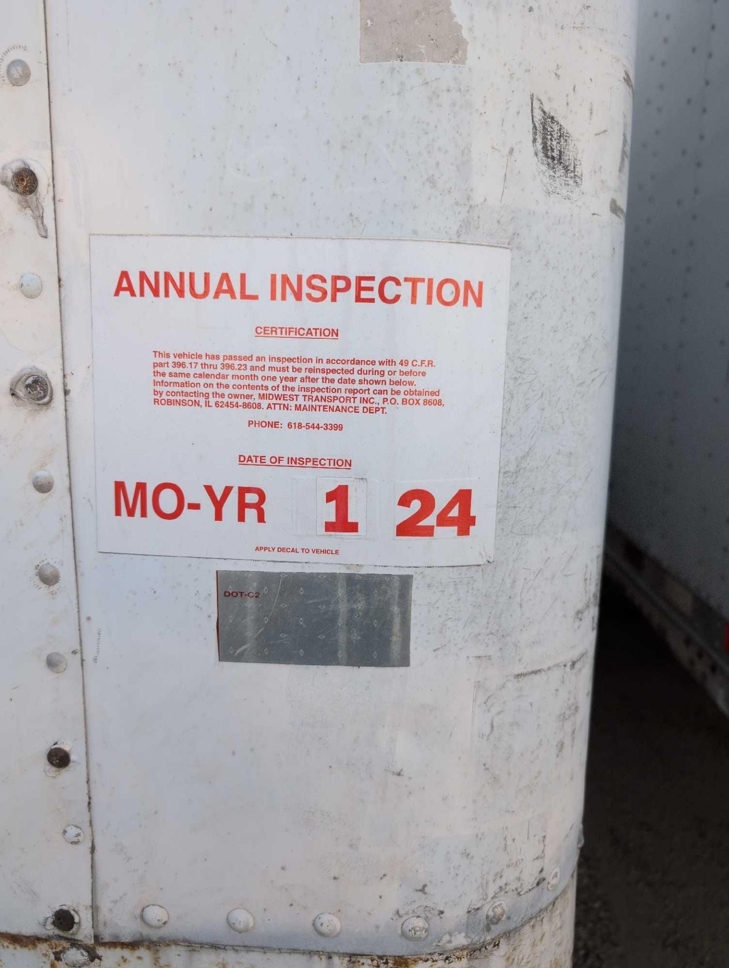 2007 Hyundai Trailer 53' Dry Van Roll Up Door Air Ride 102" W 3H3V532C17T388520