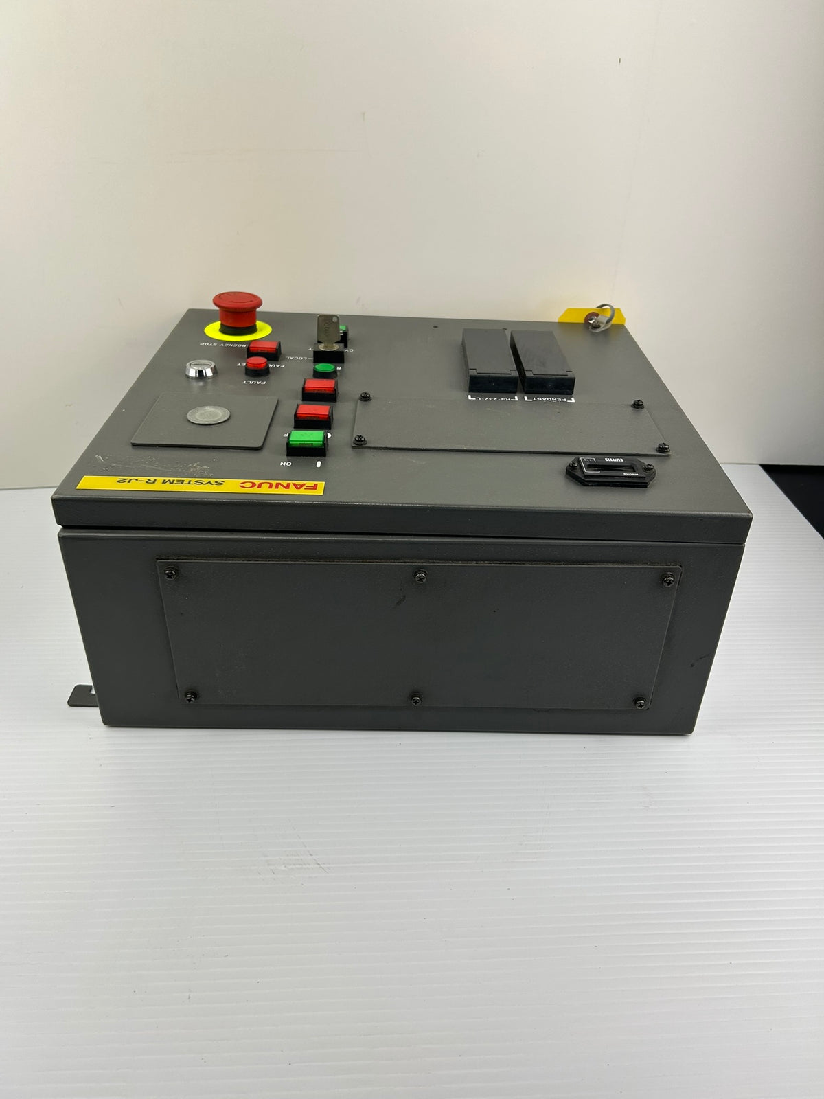 Fanuc System R-J2 Control Panel Box w/ Cable E-Stop Cycle Start Robot Interface