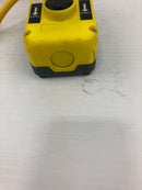 Crane Hoist Pendant with Two Push Buttons Yellow