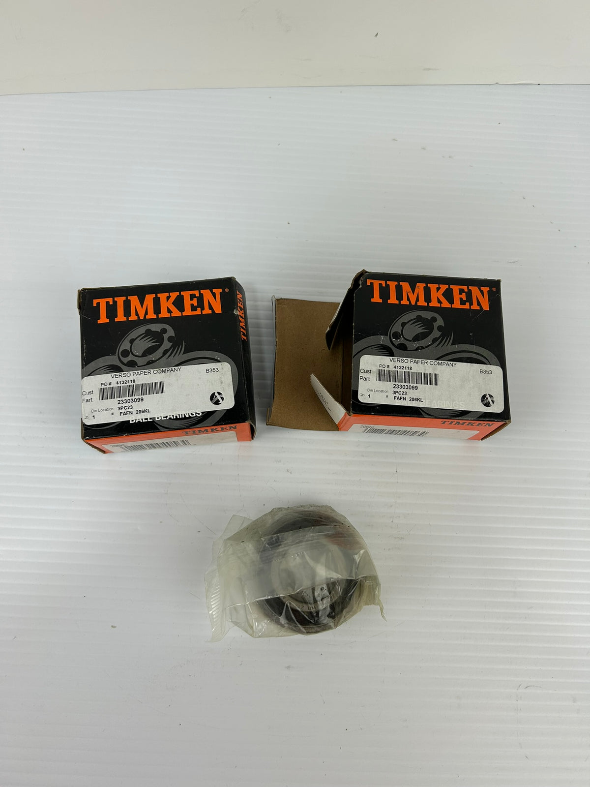 Timken 206KL Ball Bearing - Lot of 2