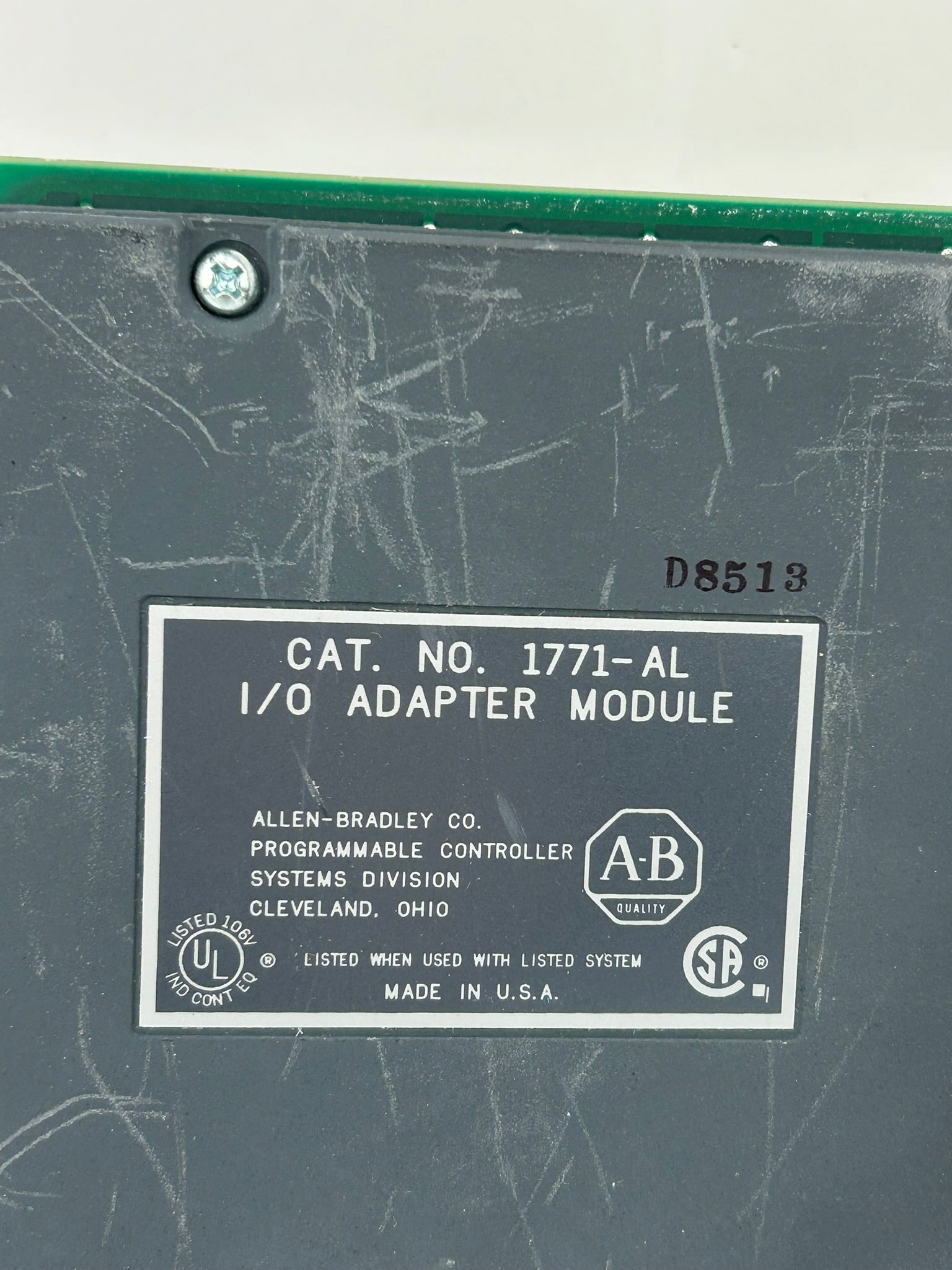 Allen-Bradley 1771-AL PLC-2 I/O Adapter Module