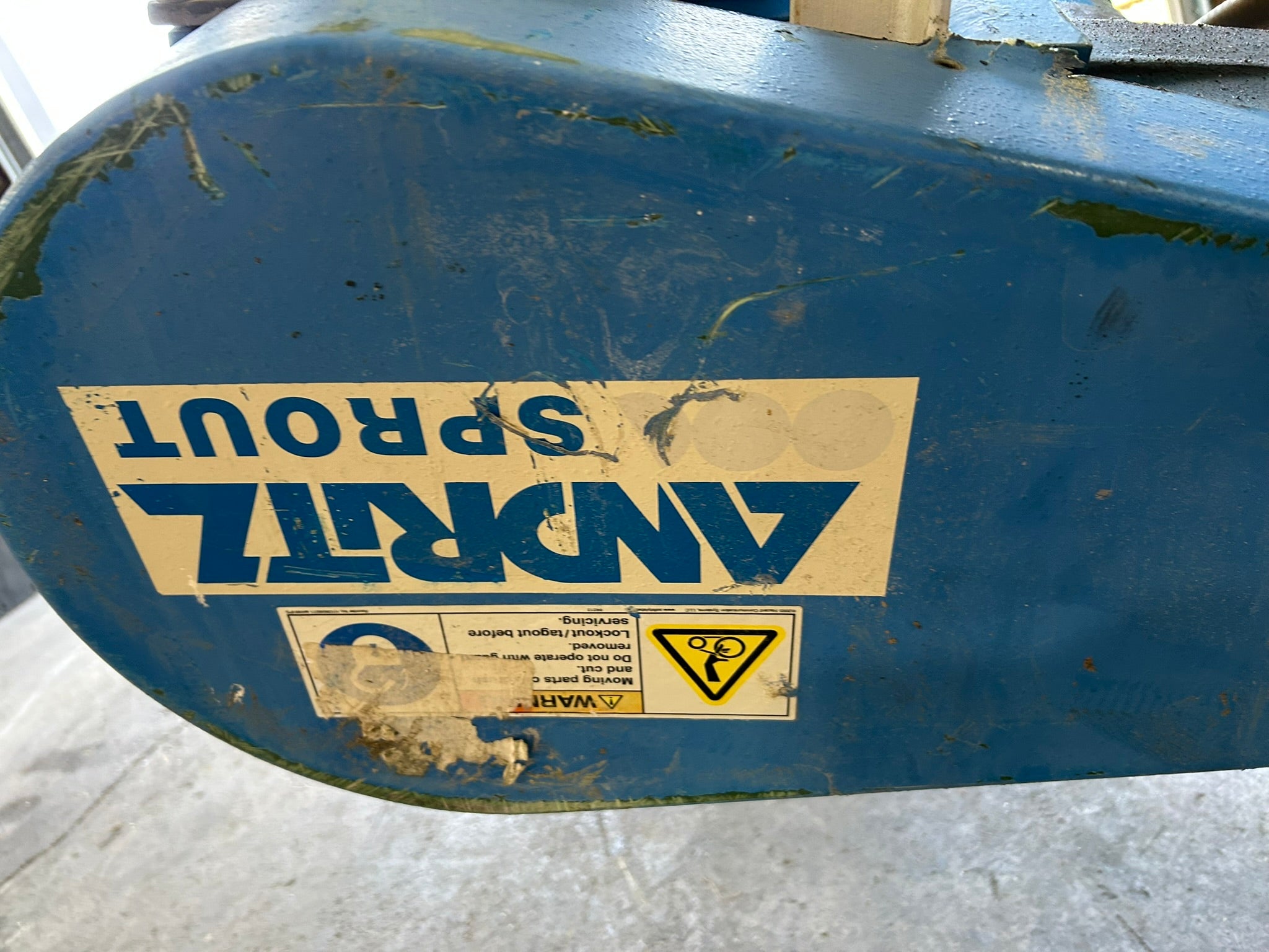 Andritz Sprout 10X8 STD Blower Rotary Airlock Valve w/ Gearbox & Motor 07-00061