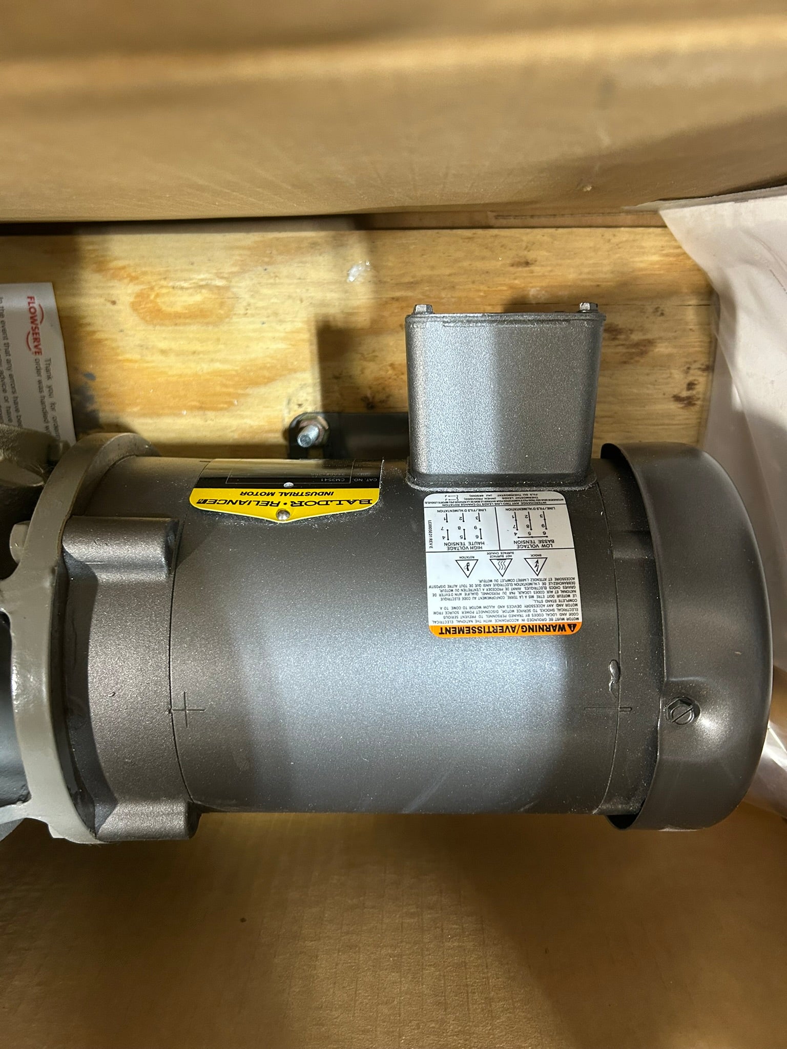 Flowserve SMP-2000-1.25X0.75X5 Centrifugal Pump w/ Baldor Reliance CM3541 Motor