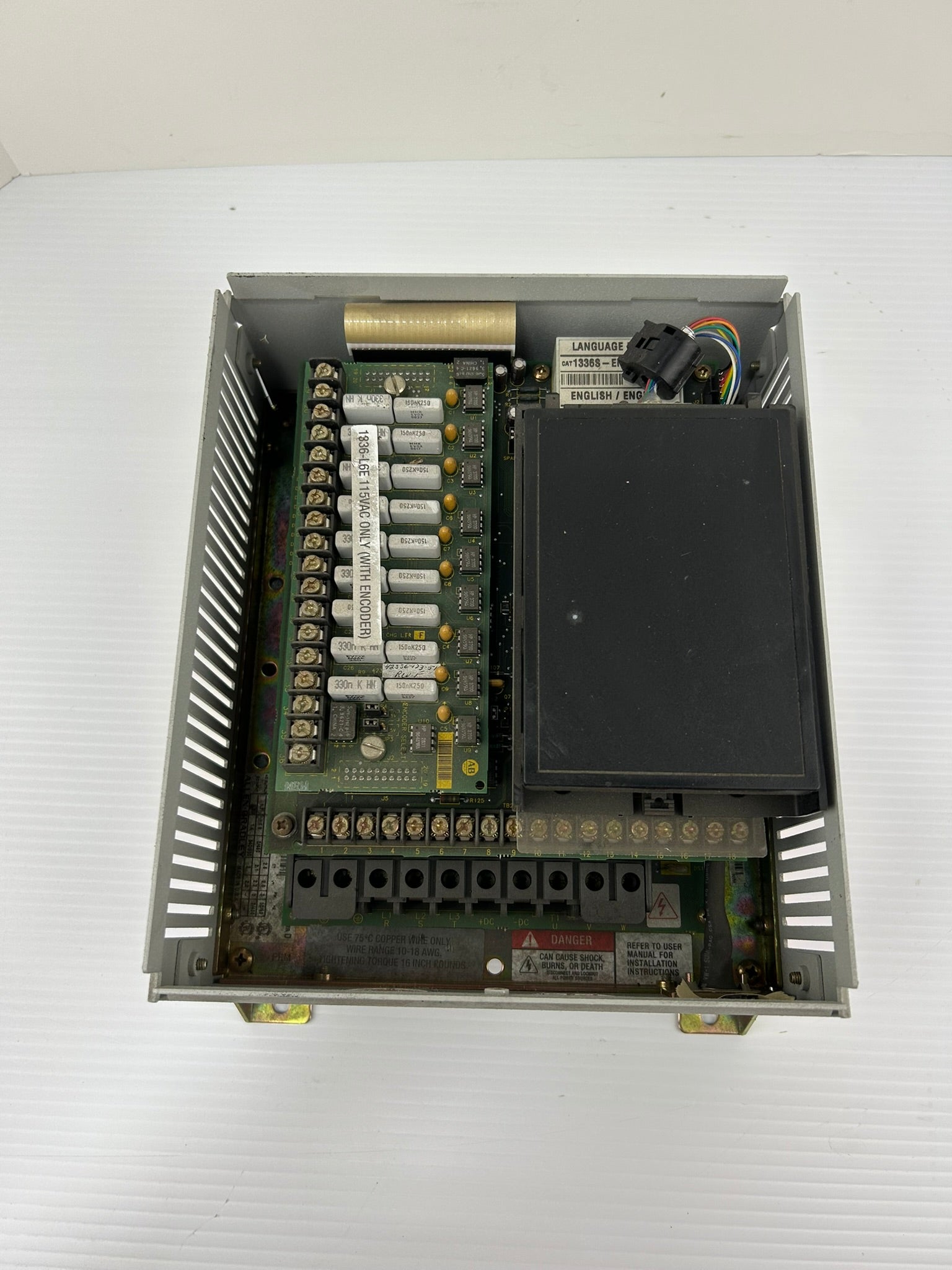 Allen Bradley 1336S-BRF10-AA-EN4 Sensorless Vector Drive Series D - No Top