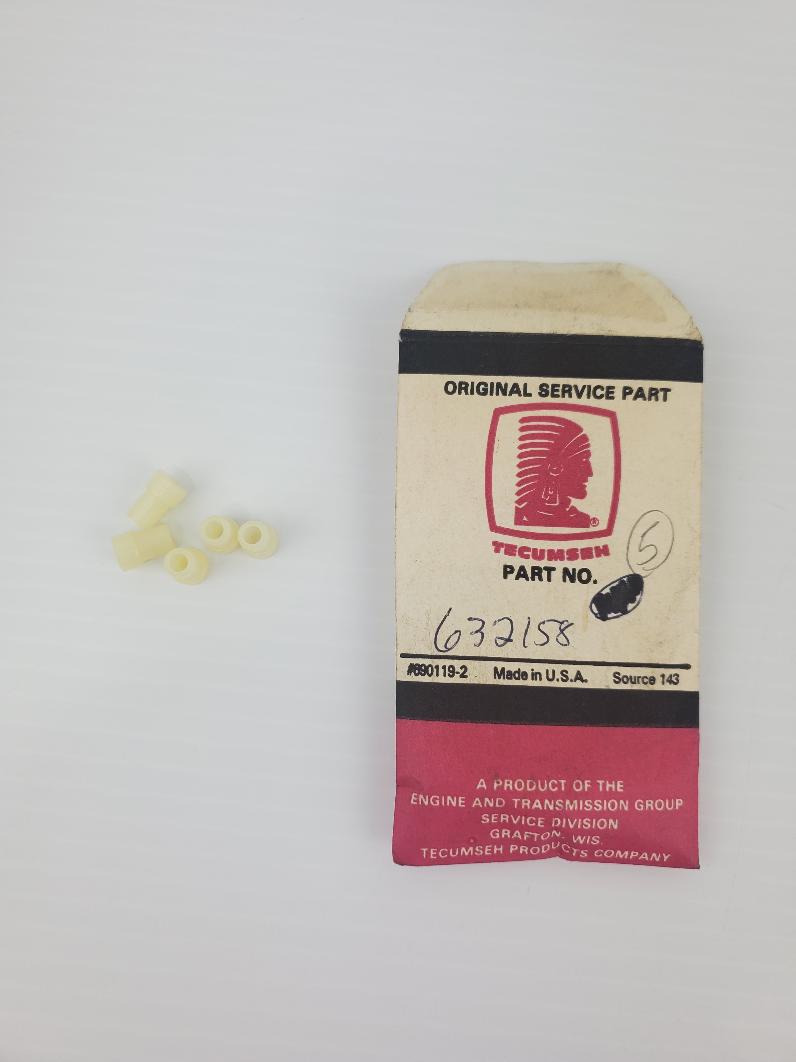 Tecumseh 632158 Spacer - Lot of 5