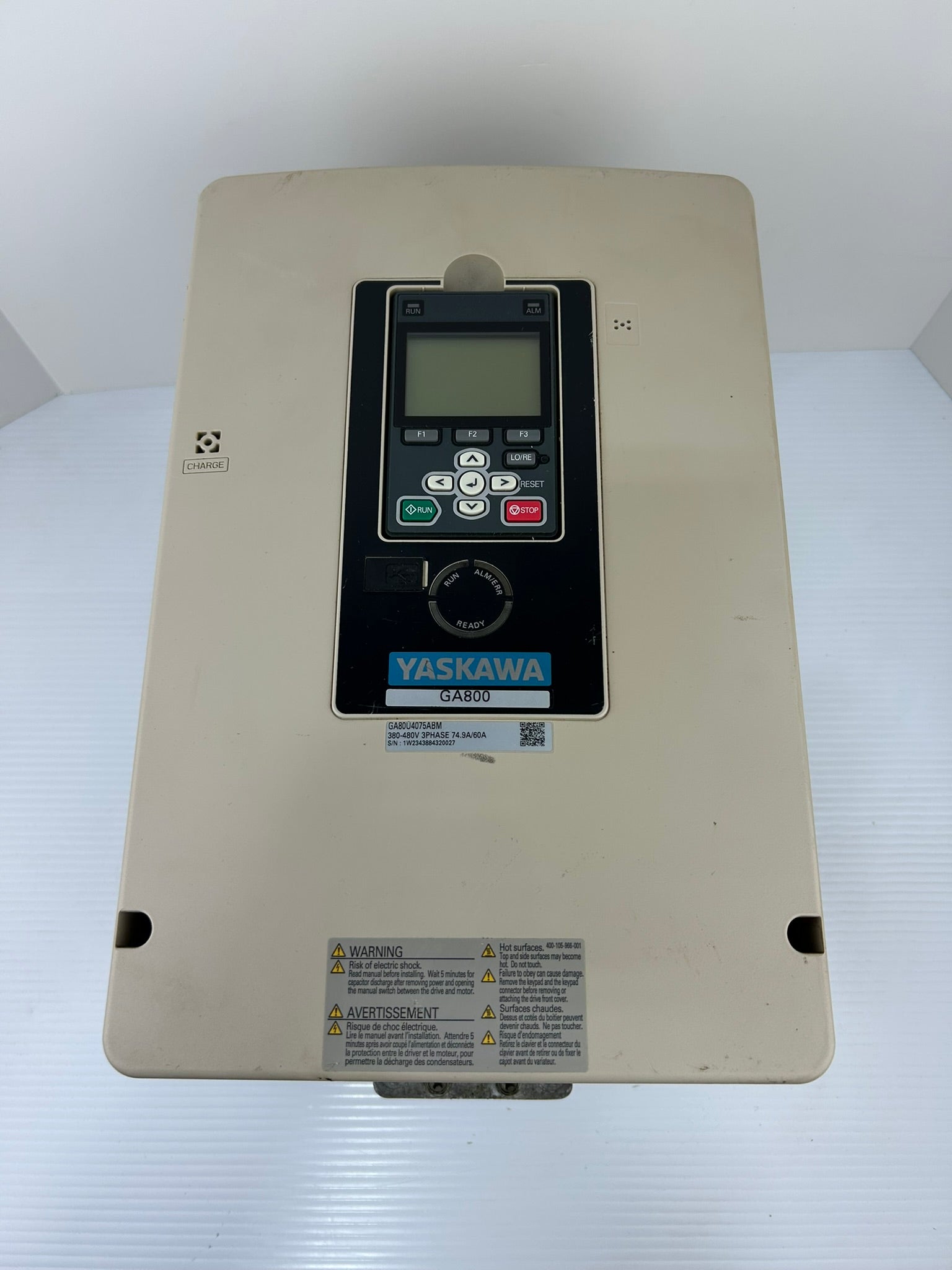 Yaskawa Electric CIPR-GA80U4075ABMA-AAAANA AC Industrial Drive Rev B GA800