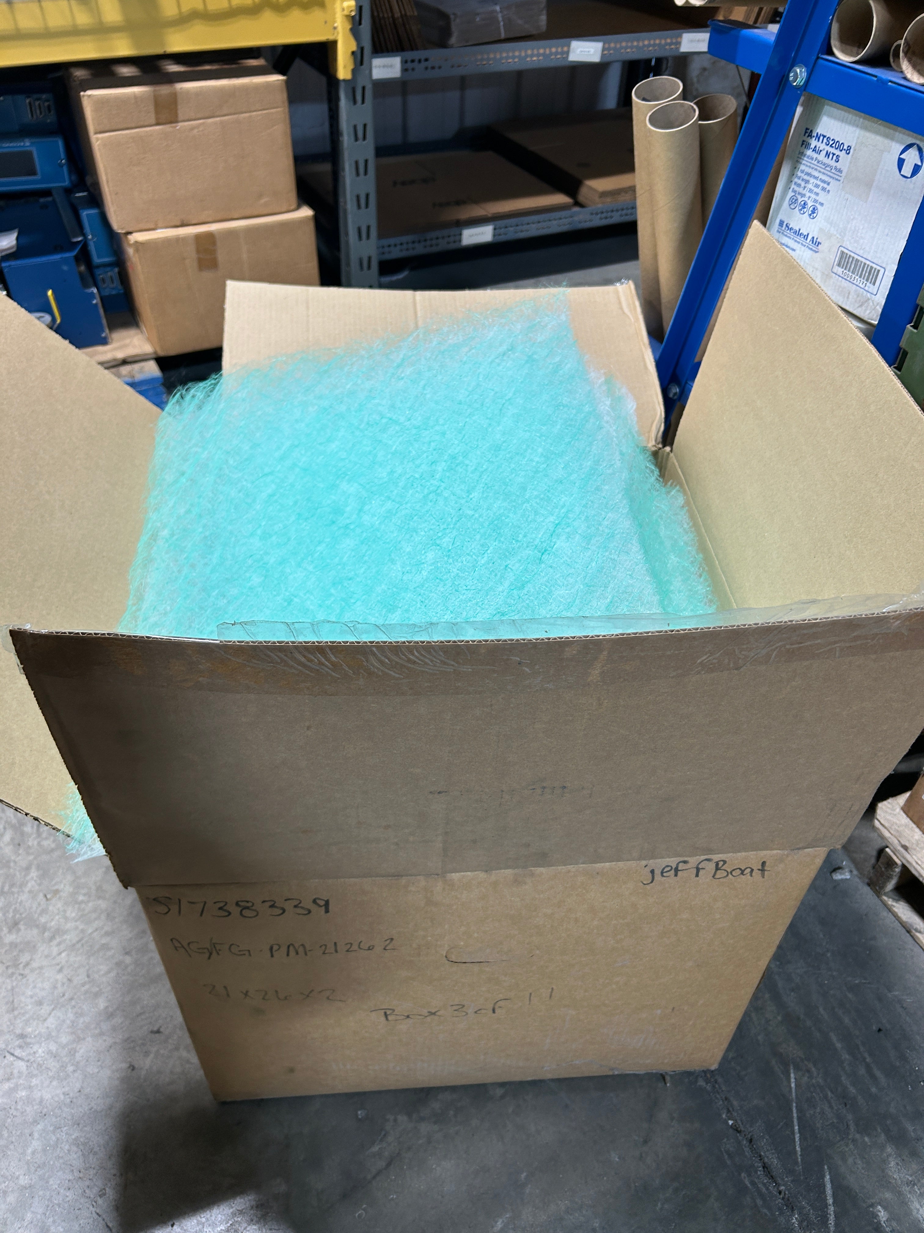 Air Filter Size 21" x 26" x 2" for HVAC S1738339 AG/FG PM 21262 - Box of 40