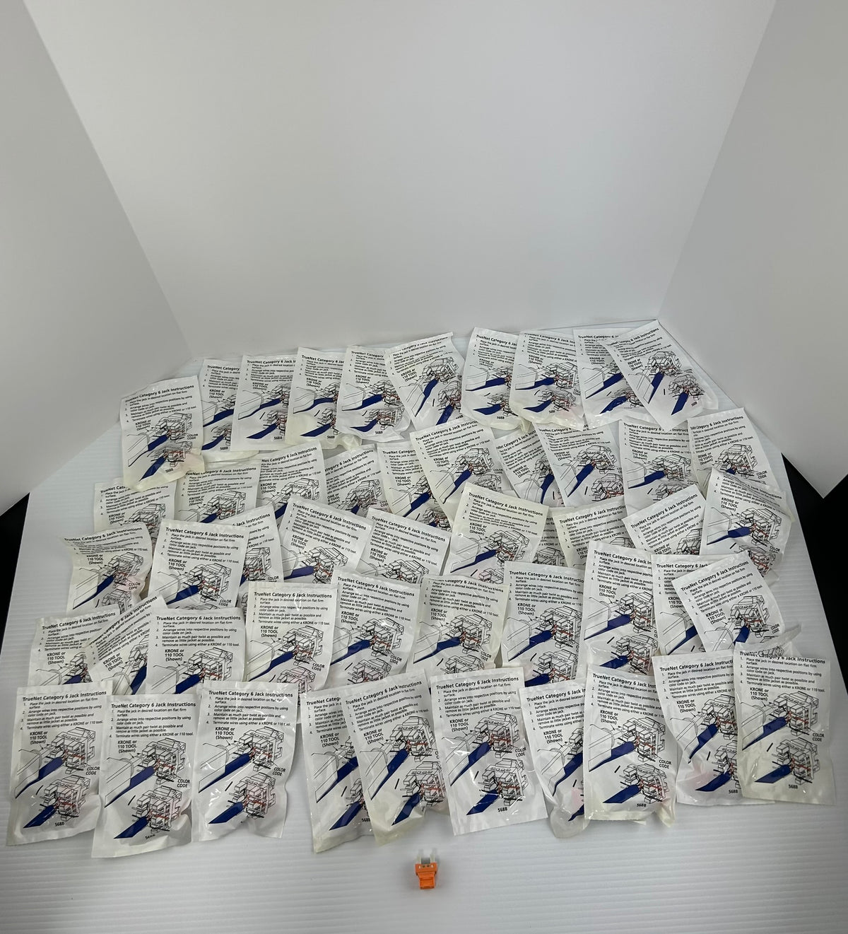 Krone 1356065 TrueNet Category 6 Jack Cat 6 Connector Orange - Lot of 50