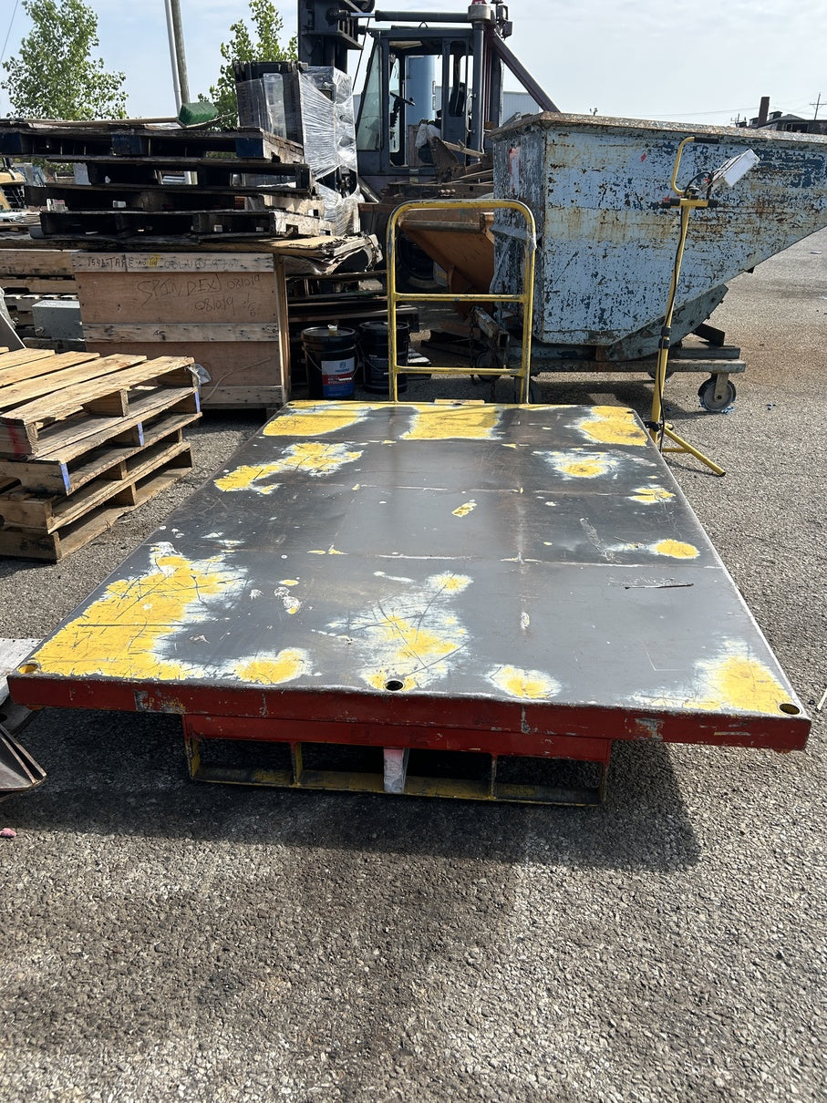 Steel Cart Heavy Industrial Commercial Flat Moving Material Handling 7.5'L x 5'W