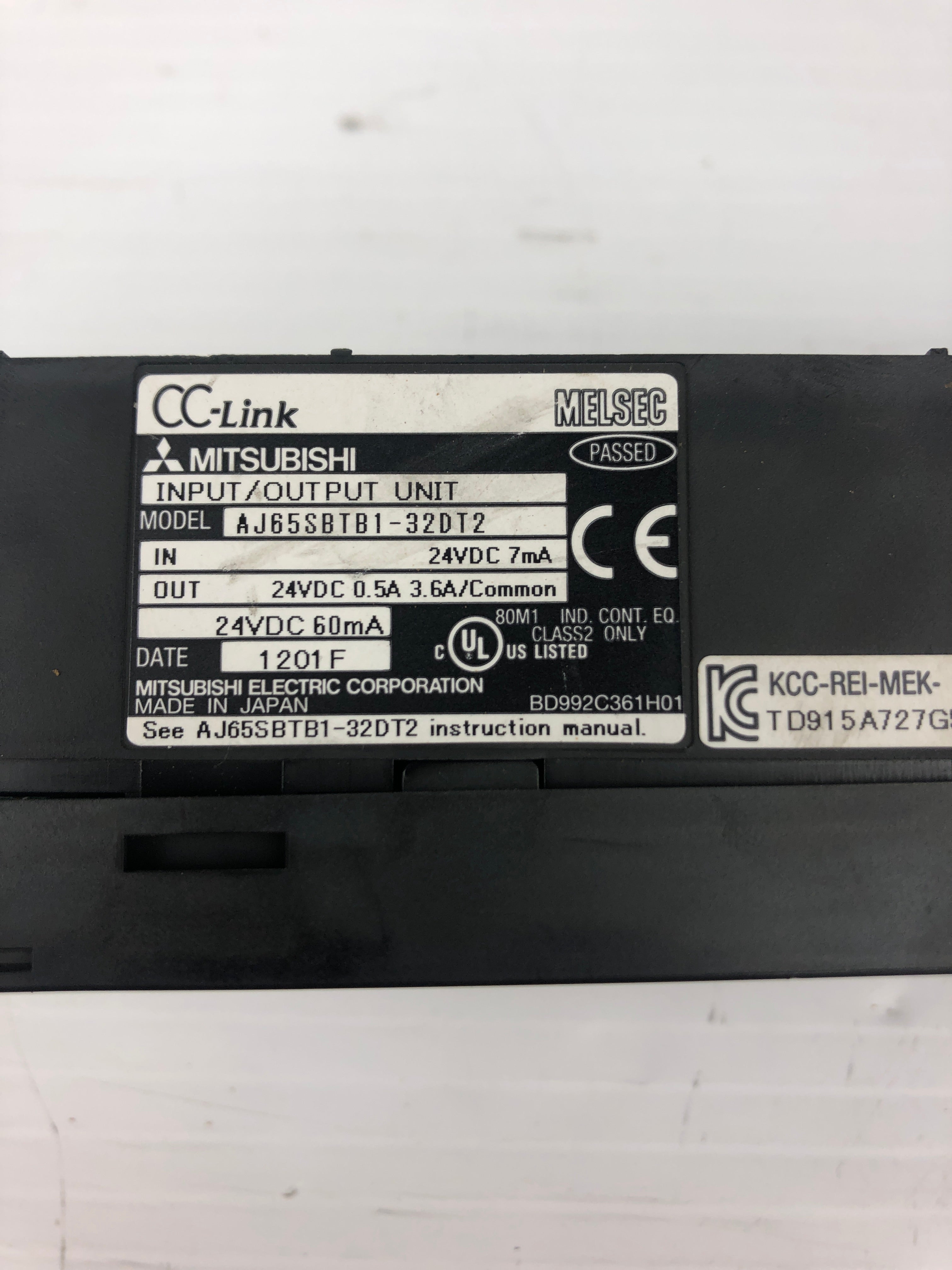 Mitsubishi AJ65SBTB1-32DT2 Input Output Unit 24VDC 7mA