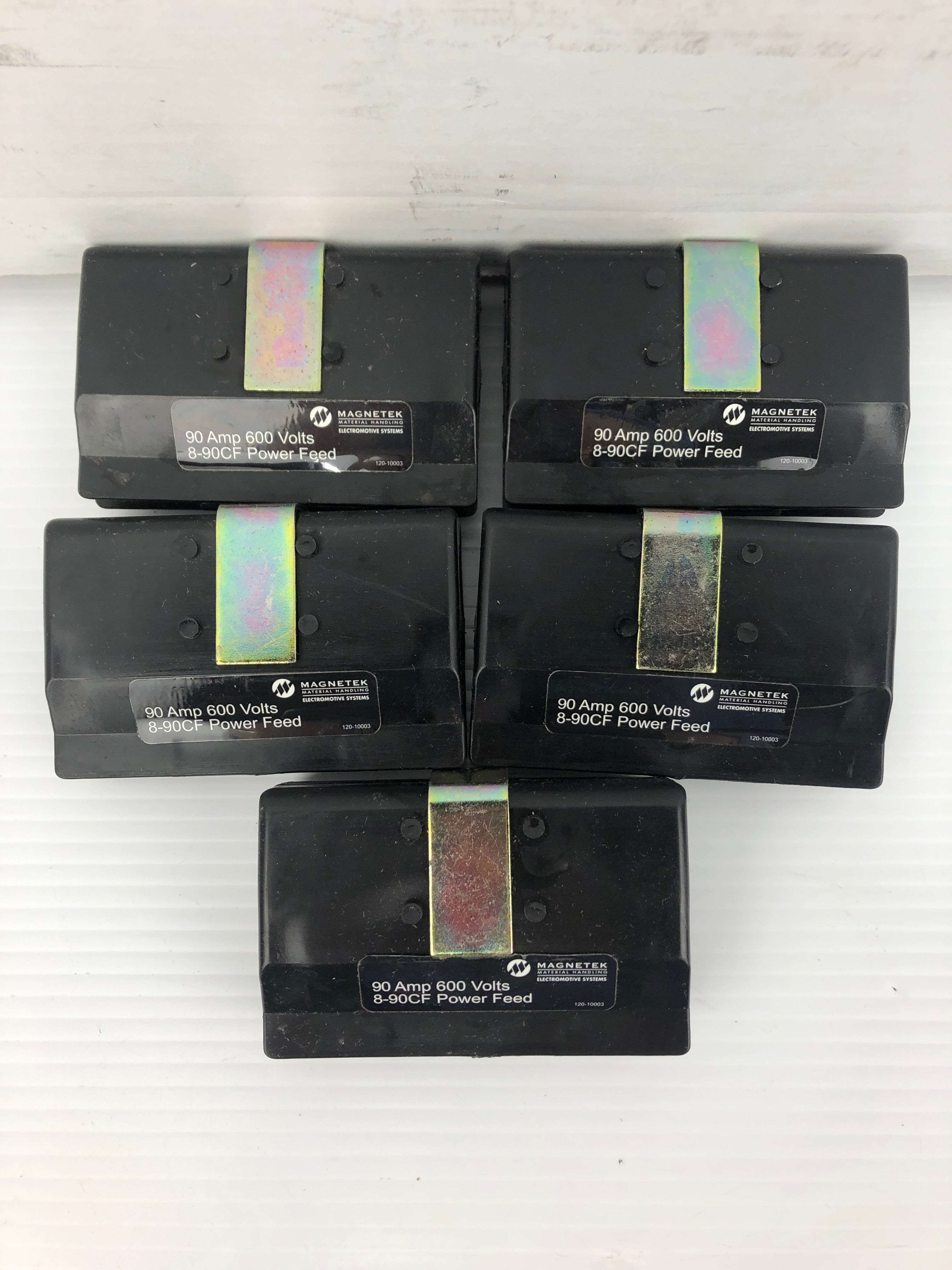 Magnetek 8-90CF Power Feed Electrobar Conductor 600V 90A - Lot of 5