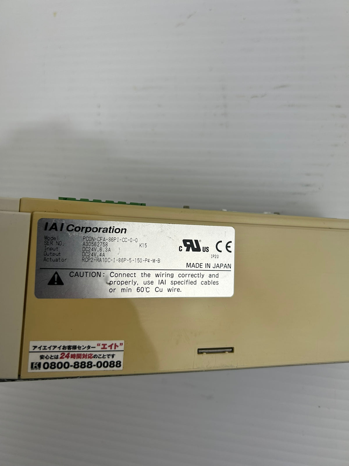 IAI PCON-CFA Intelligent Actuator Controller PCON-CFA-86PI-CC-0-0 24VDC RCP2