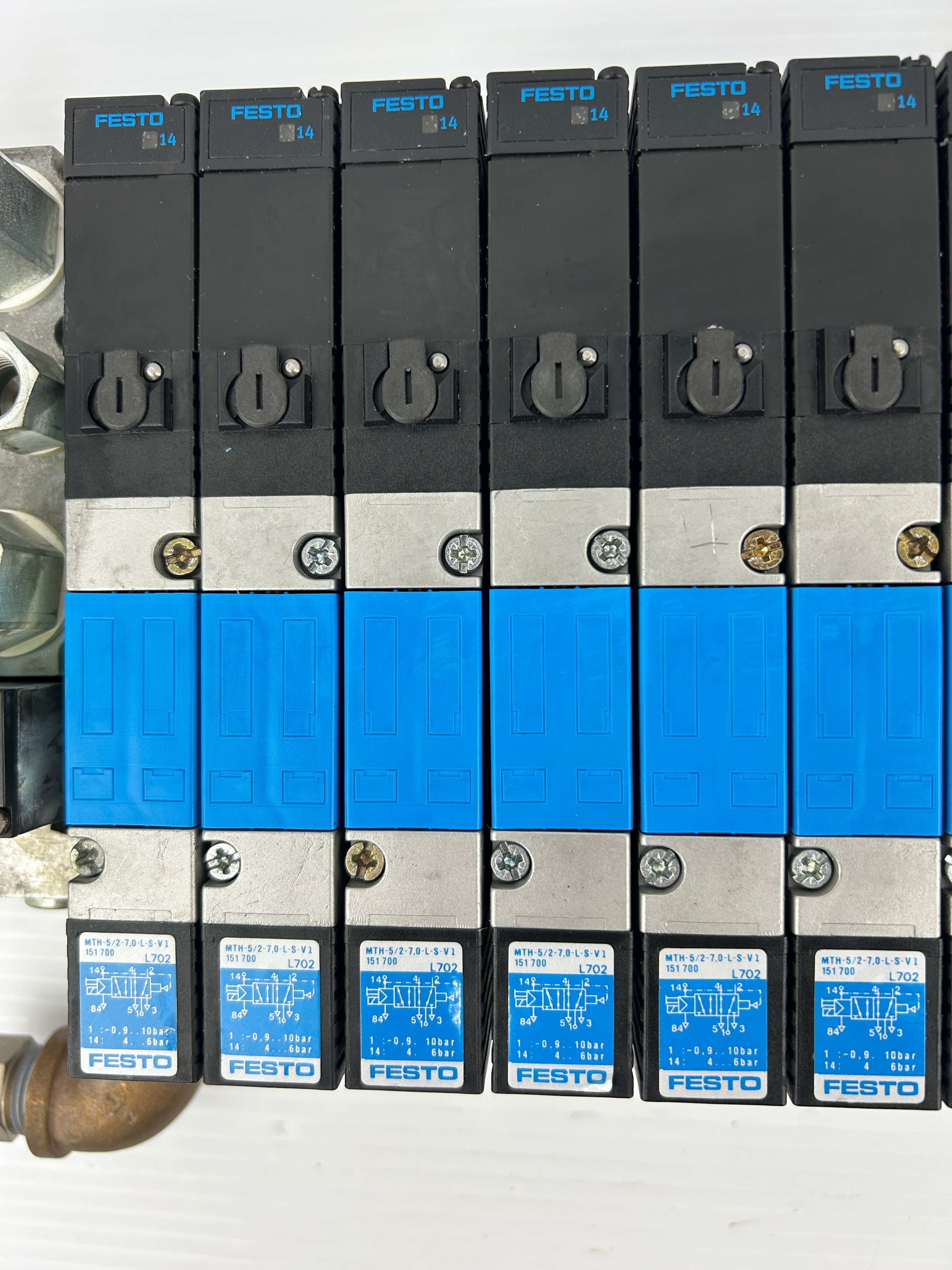 Festo Valve Assembly MTH-5/2-7,0-L-S-VI 151 700 L702 L902 & IFB8-03 18738 L407