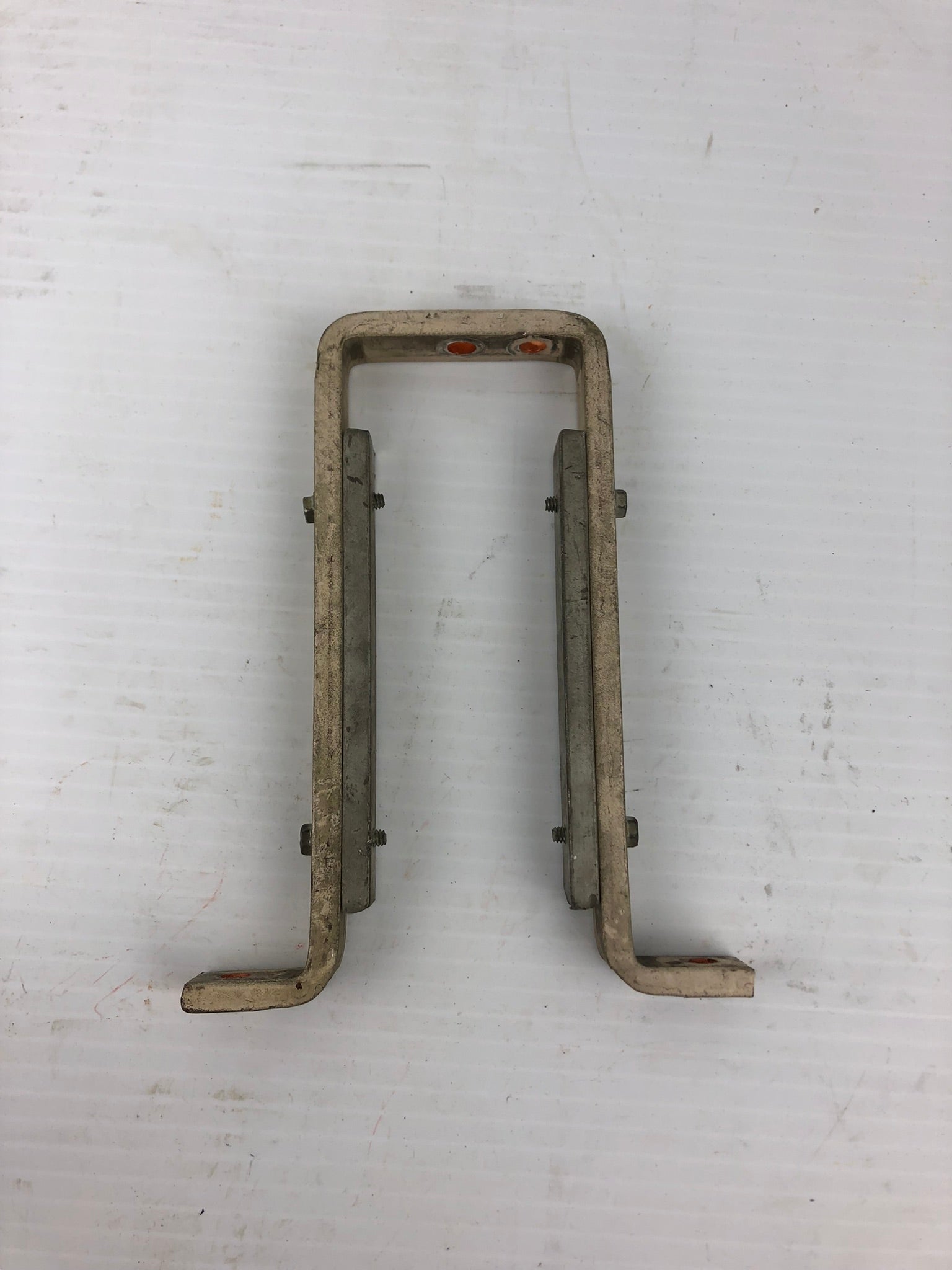 Copper Coated Metal Busbar Mounting Bracket Jumper Bar 6-1/4" Length 5/8" Thick