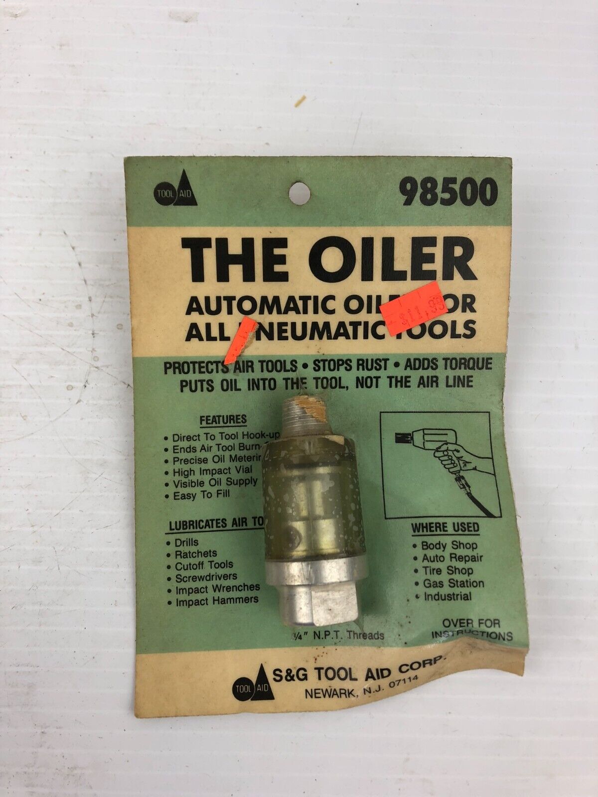 The Oiler 98500 Automatic Oiler for All Pneumatic Tools