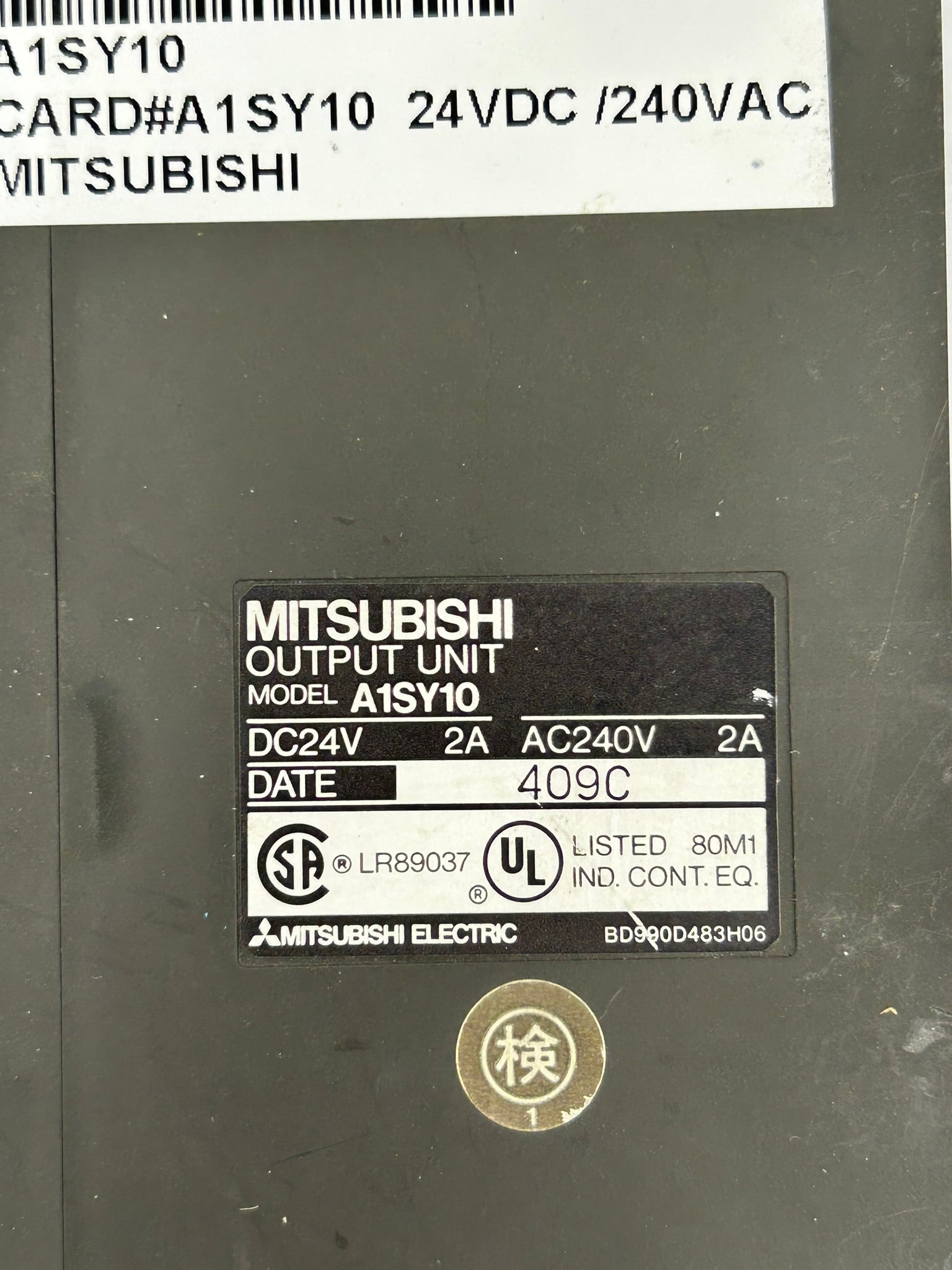 Mitsubishi A1SY10 Output Unit PLC Module 24VDC 240VAC 2A