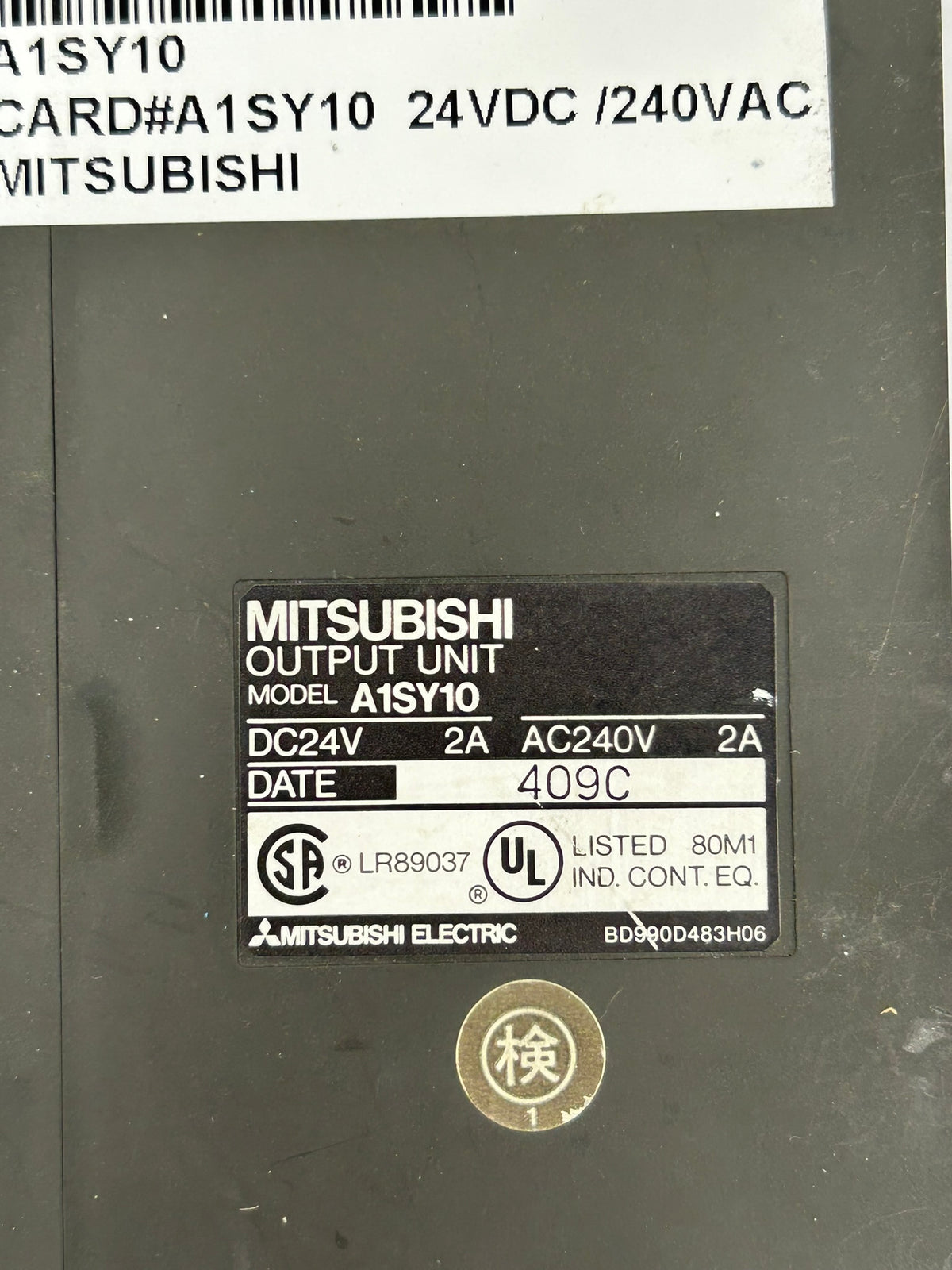 Mitsubishi A1SY10 Output Unit PLC Module 24VDC 240VAC 2A