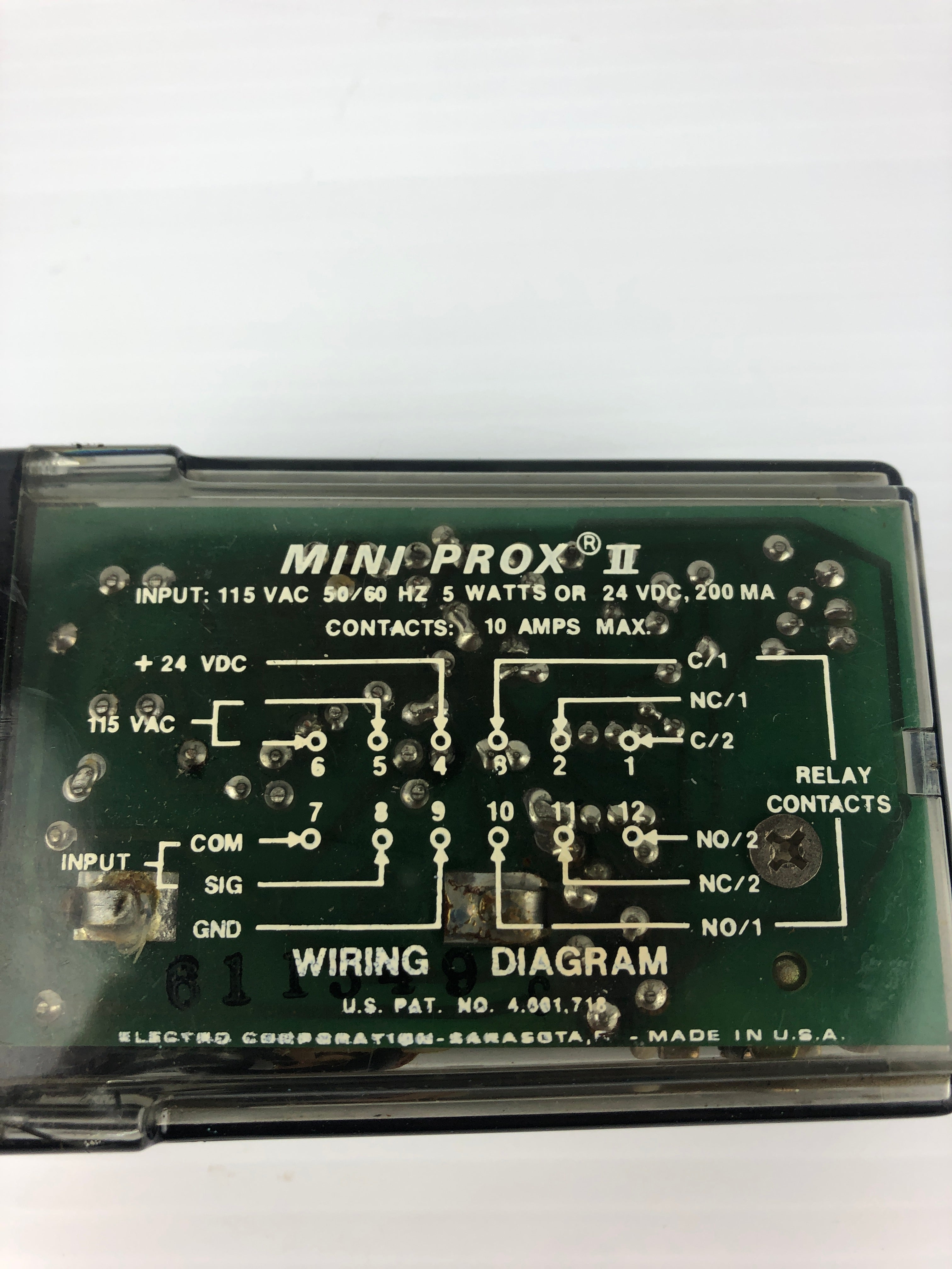 Electro 5136 Mini Prox II Delayed Break Relay