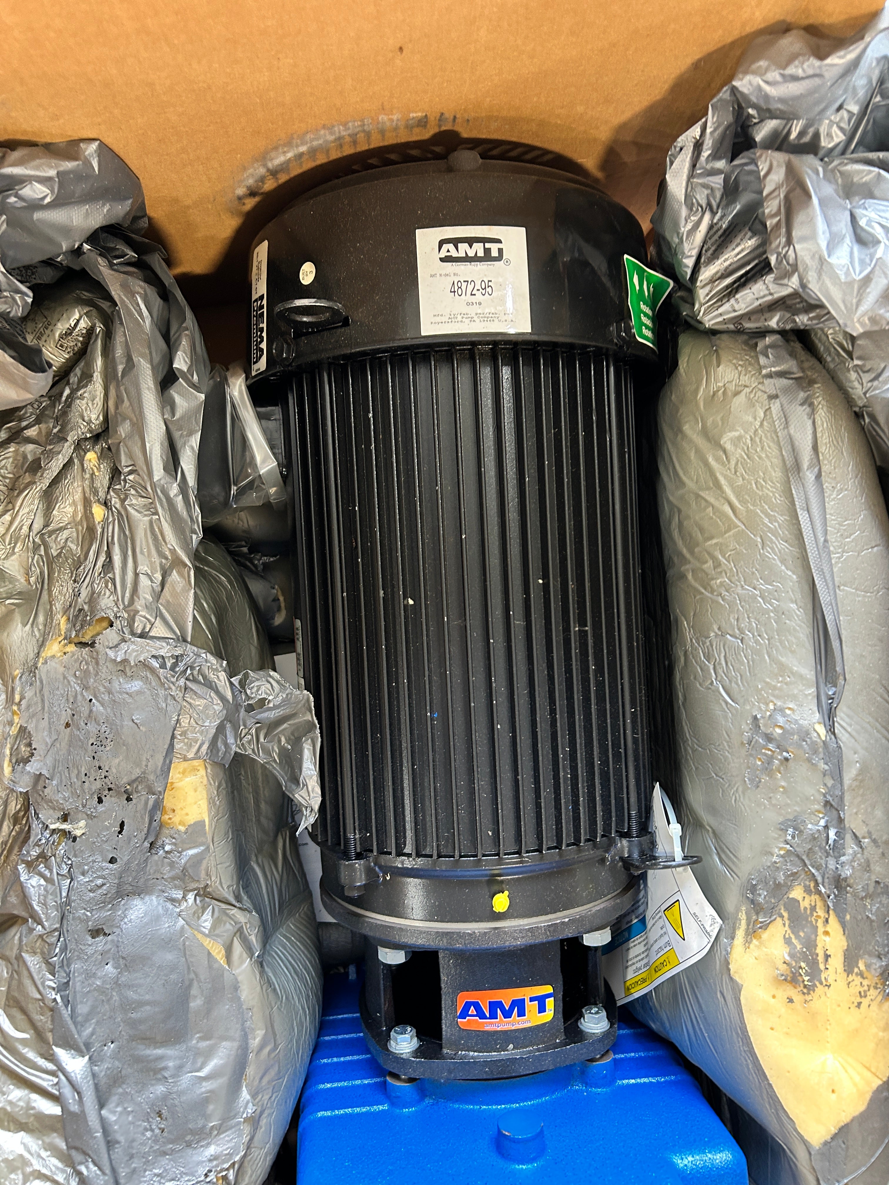 AMT 4872-95 4" Self Priming Centrifugal Pump 15HP 208-230/460V 3PH TEFC 660 GPM