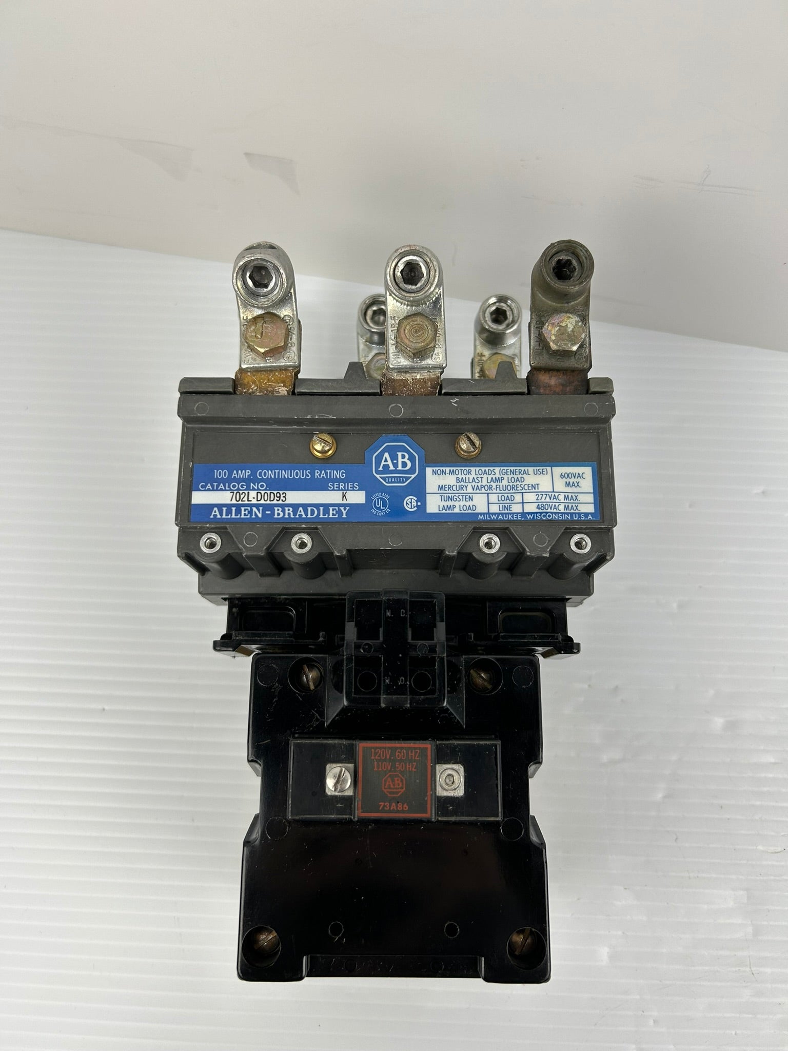 Allen-Bradley 702L-D0D93 Motor Starter Contactor Series K 600VAC