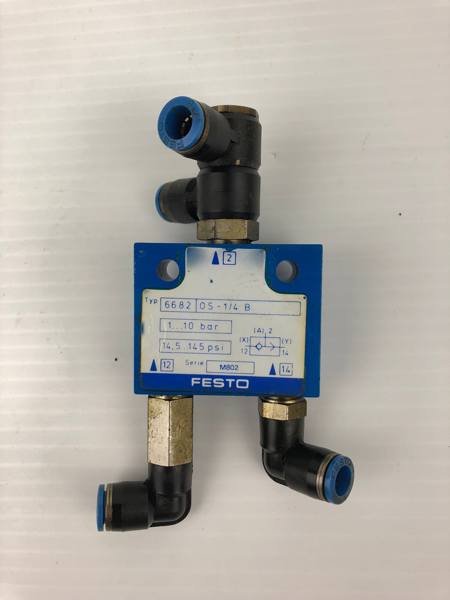 Festo 6682 OS-1/4 B Pneumatic Valve Series M802