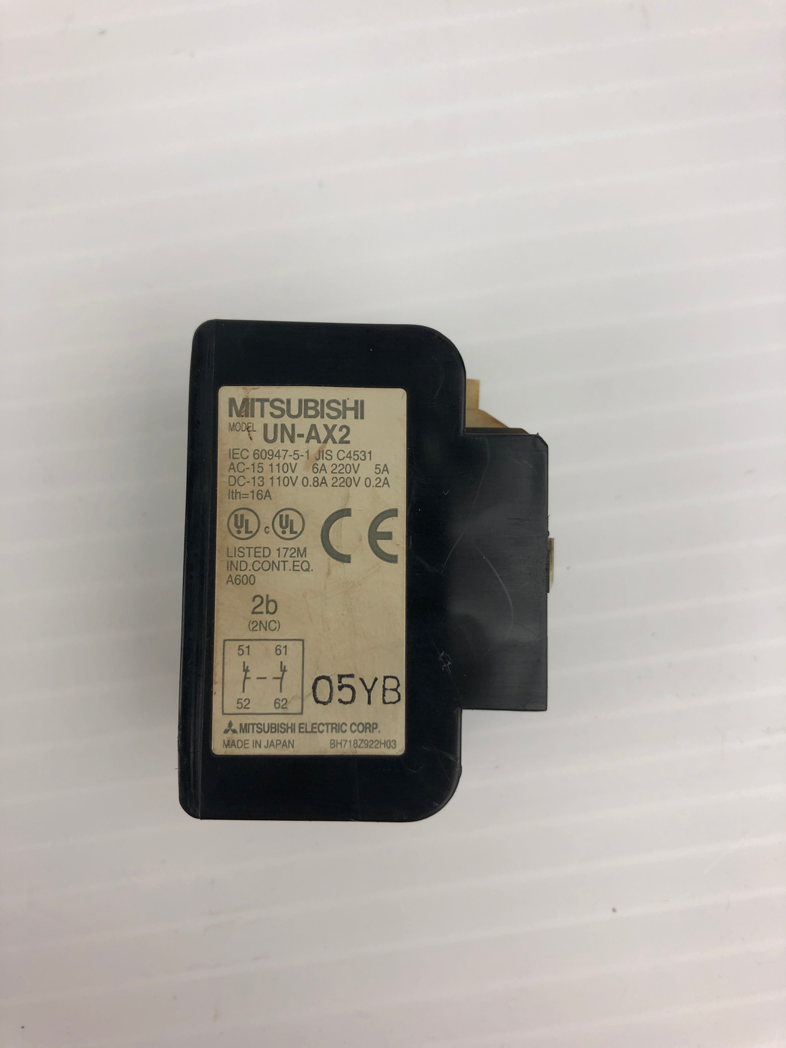 Mitsubishi UN-AX2 Contact Block 110-220V