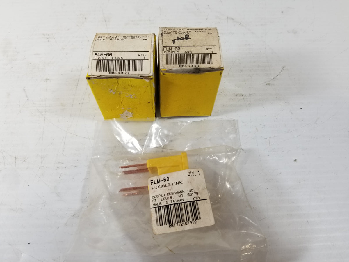 Cooper Bussmann FLM-60 Fusible Link - Lot of 3
