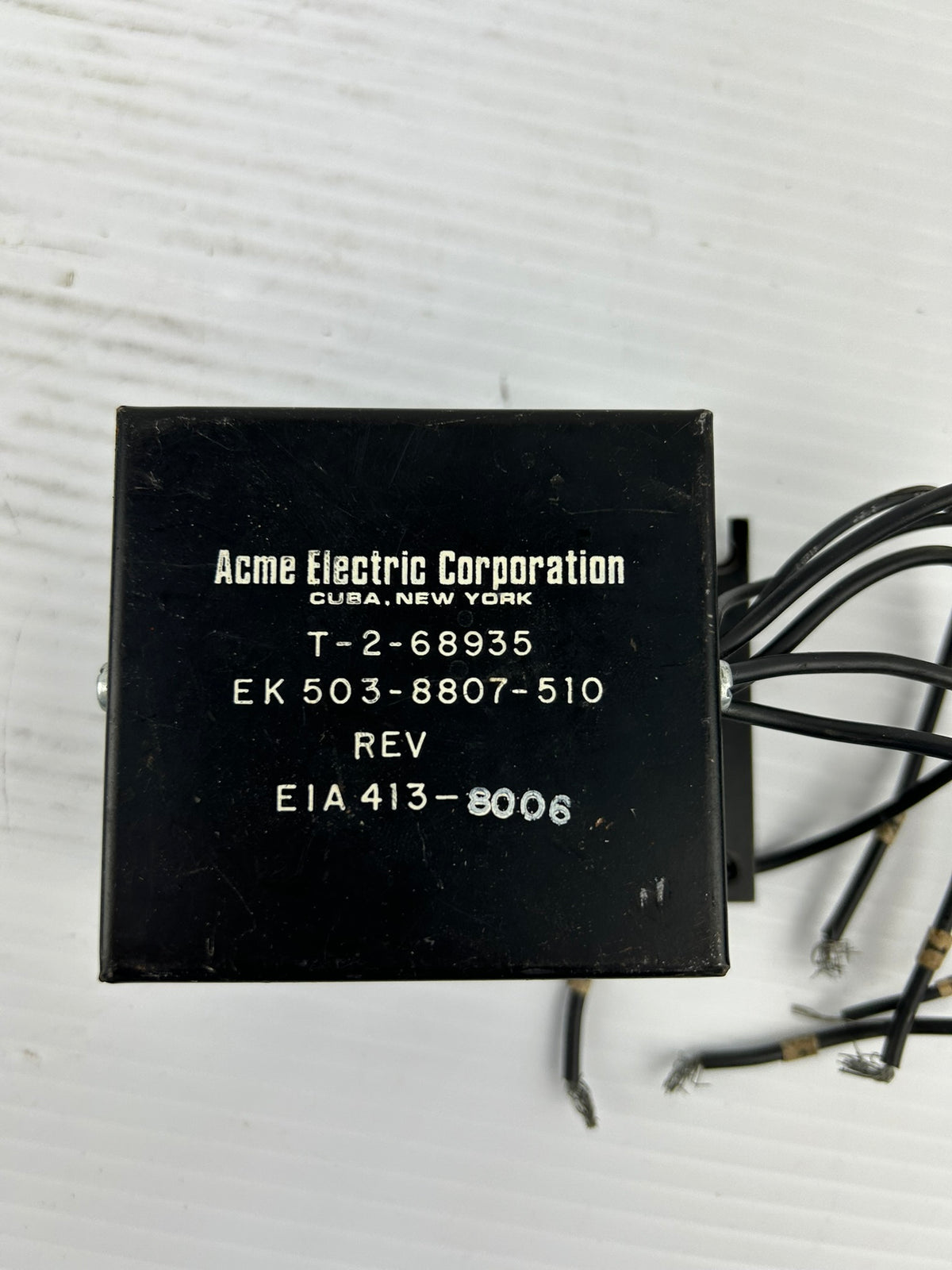Acme Electric Corp T-2-68935 Transformer EK503-8807-510 EIA413-8006