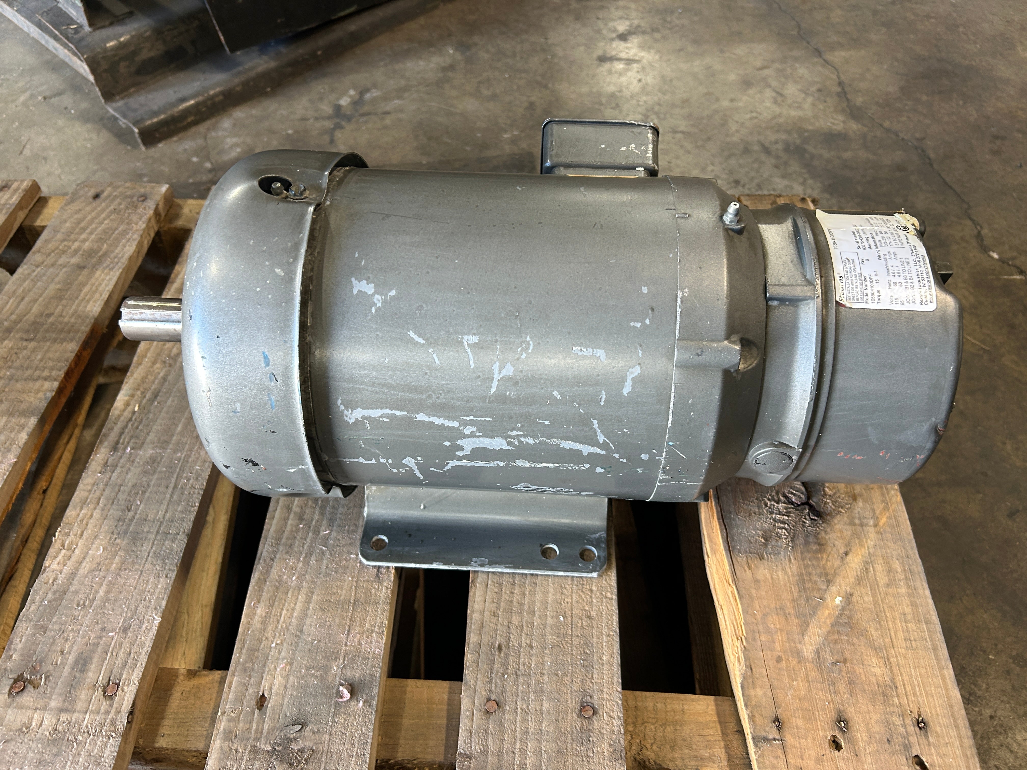 Baldor Reliance BM3611T Motor 3HP with Stearns 76BK4100DPF Brake 105604100DPF