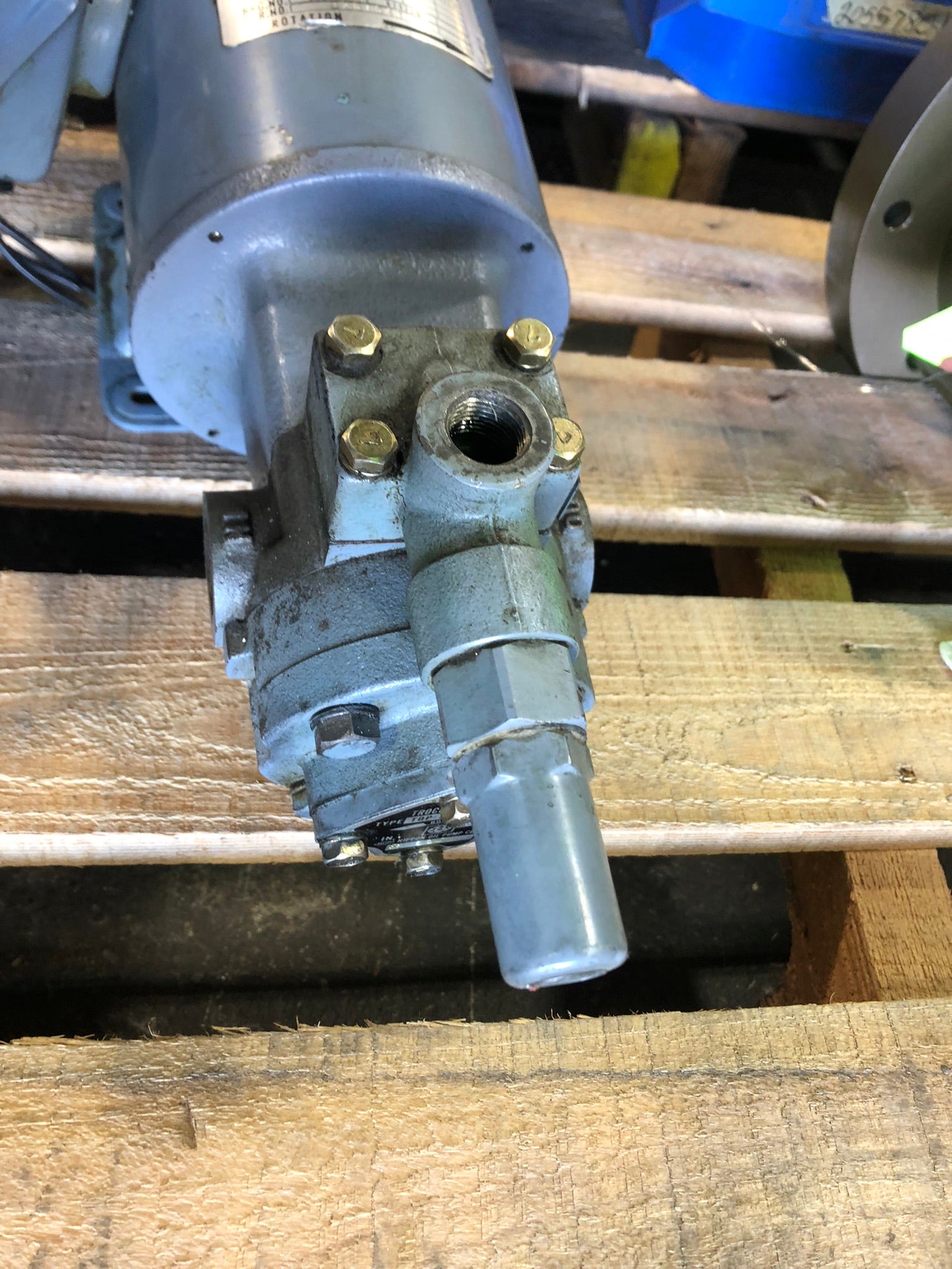 Nippon Gerotor FELQ-8T 3 Phase Induction Motor 4 Poles, 460V, 60 Hz, 1710 RPM