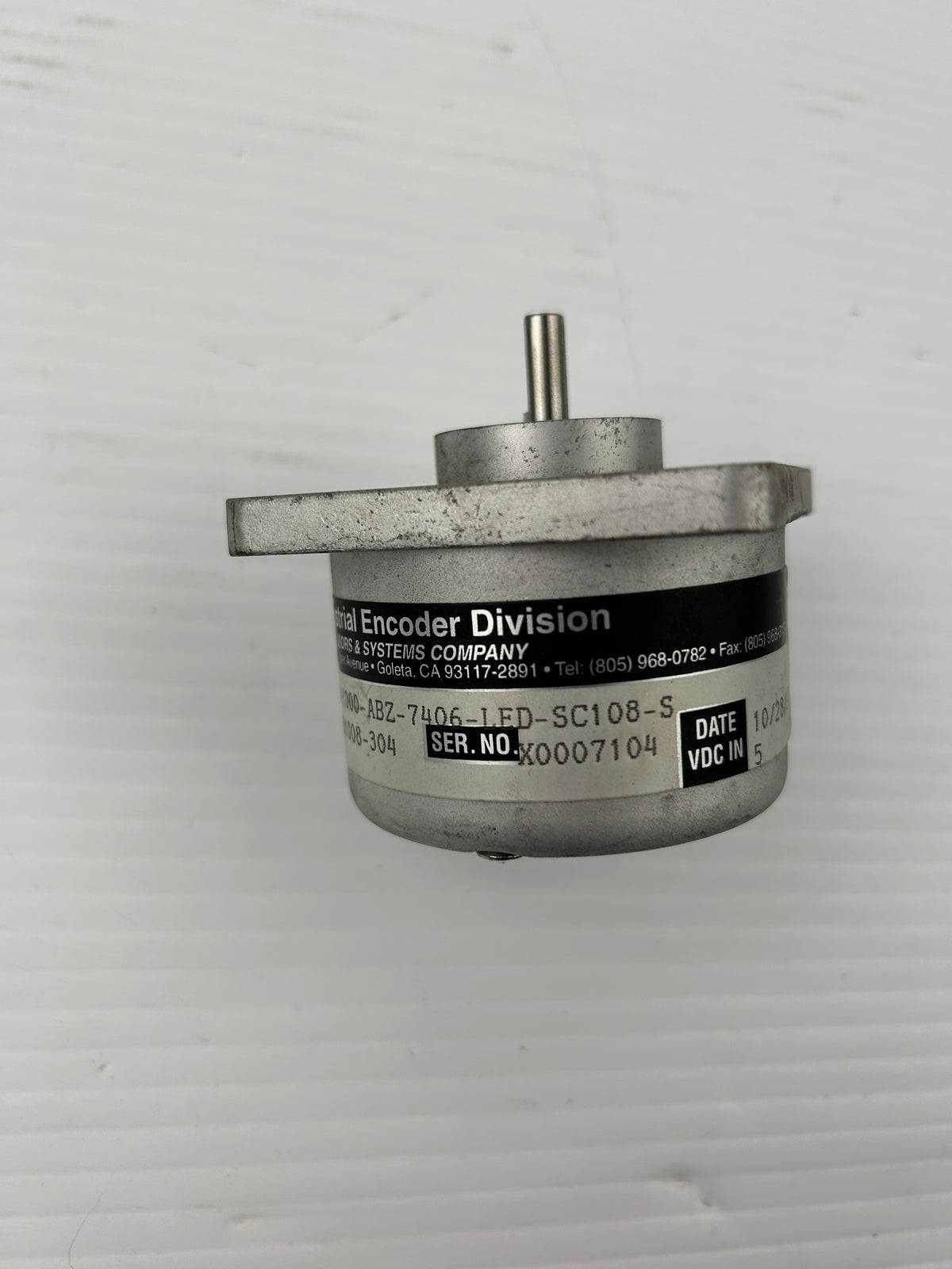 BEI L25D-1000-ABZ-7406-LED-SC108-S Industrial Encoder Sensor 924-01008-304 5VDC