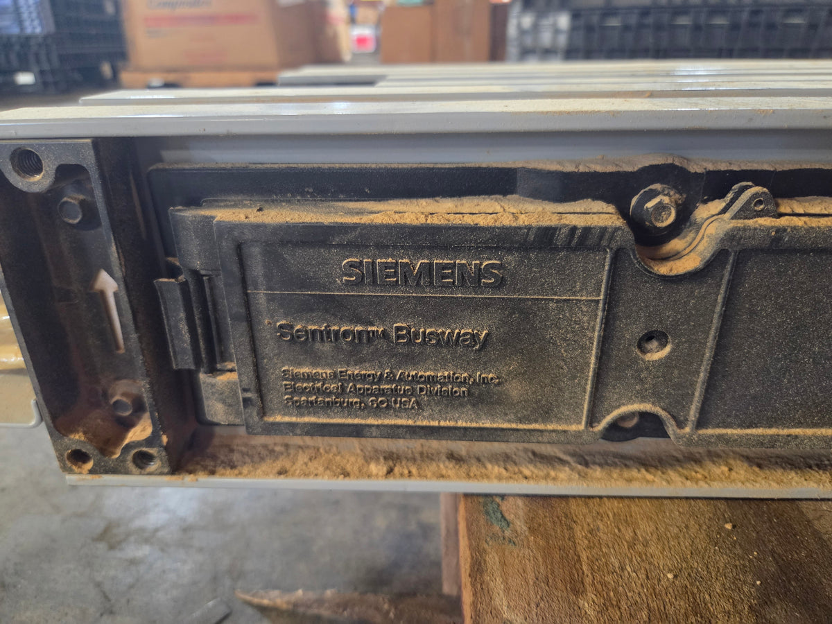 Siemens Sentron Busway Plug-in Straight Busbar 10' 71183-A00A01 Copper 3PH 4W