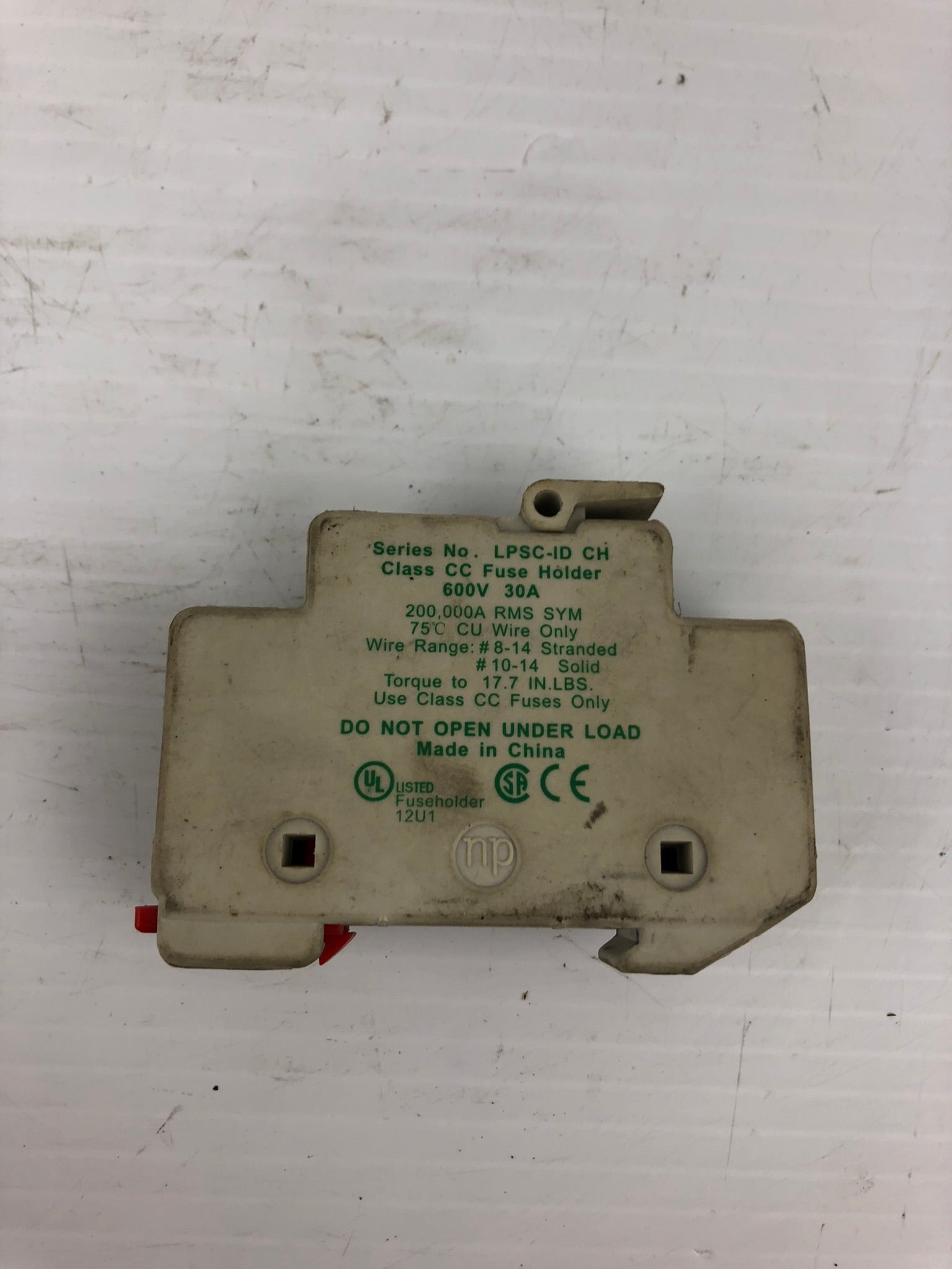 Littelfuse LPSC-ID CH Class CC Fuse Holder 600V 30A