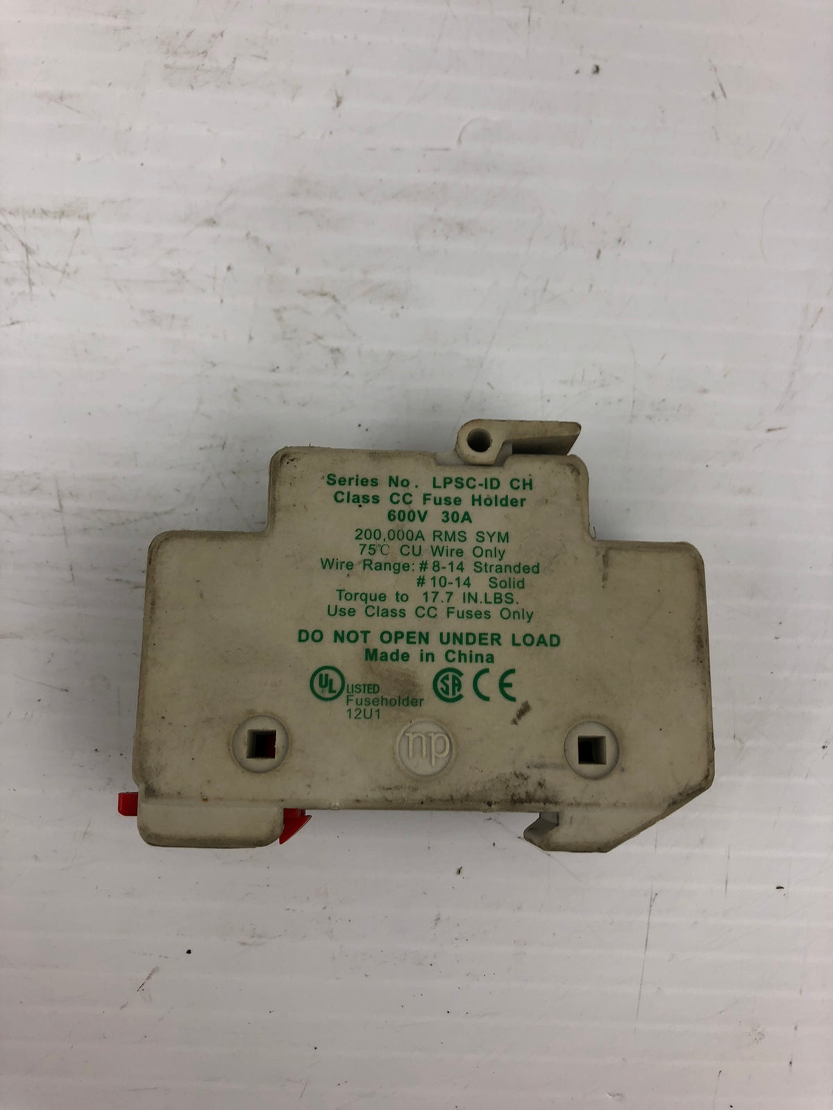 Littelfuse LPSC-ID CH Class CC Fuse Holder 600V 30A
